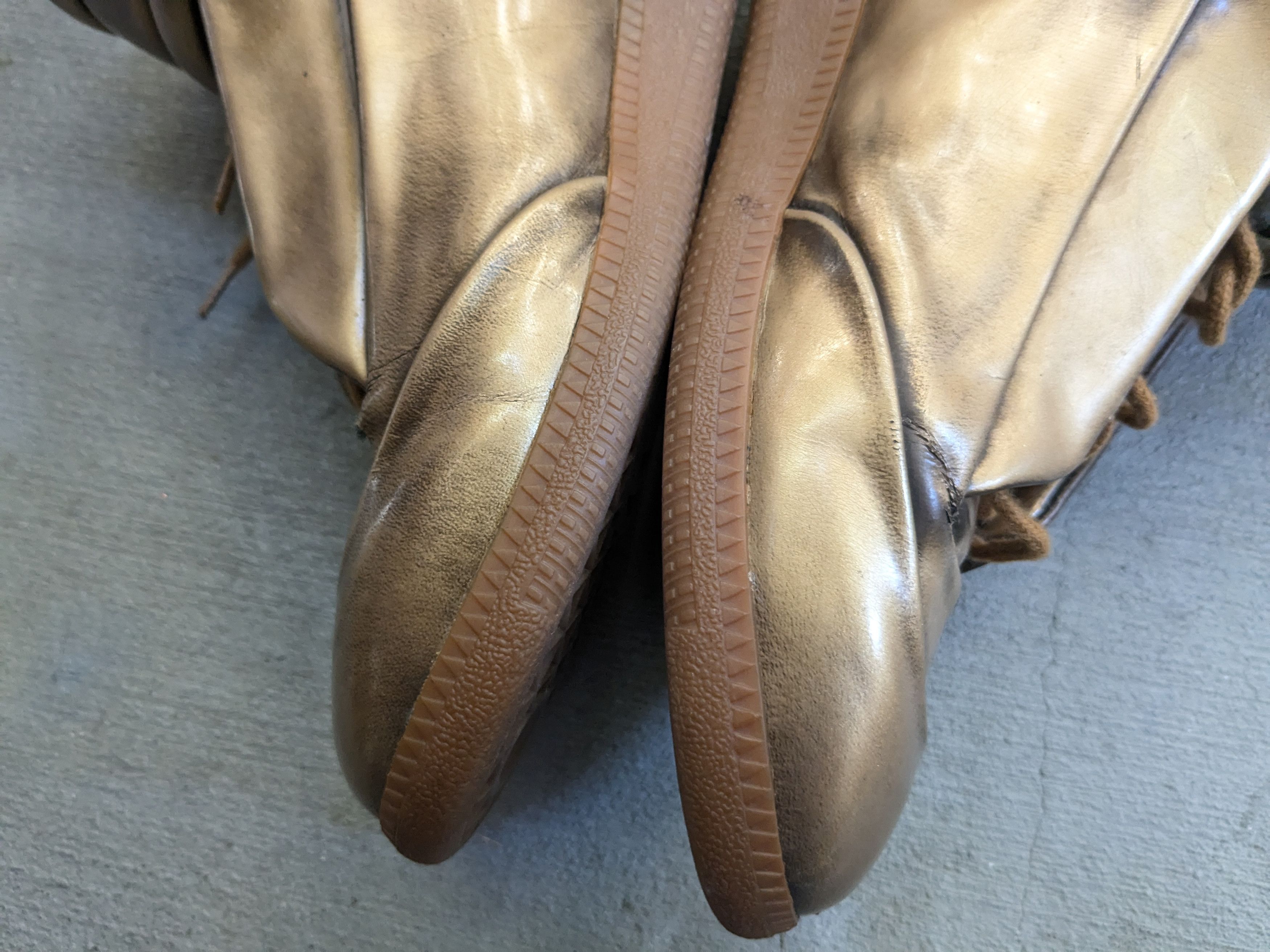 Maison Margiela Maison Margiela Future Gold 10 43 High Tops Leather Gum Size US 10 / EU 43 - 11 Thumbnail