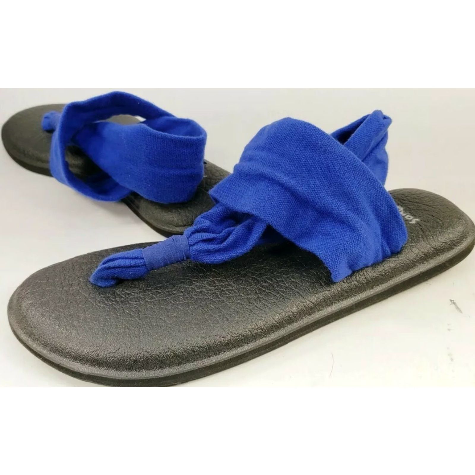 Sanuk Sanuk Ella Yoga Sling Sandal Women 5 Blue Cushy Comfort Slip-on Strap Max Cushioning Size US 5 / IT 35 - 4 Thumbnail