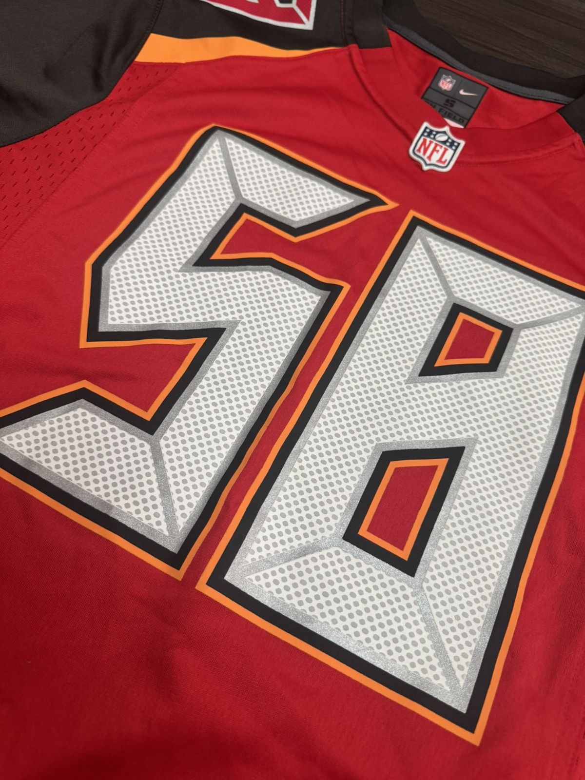 Nike Kwon Alexander #58 Tampa Bay Buccaneers NFL On Field Jersey Size US S / EU 44-46 / 1 - 3 Thumbnail