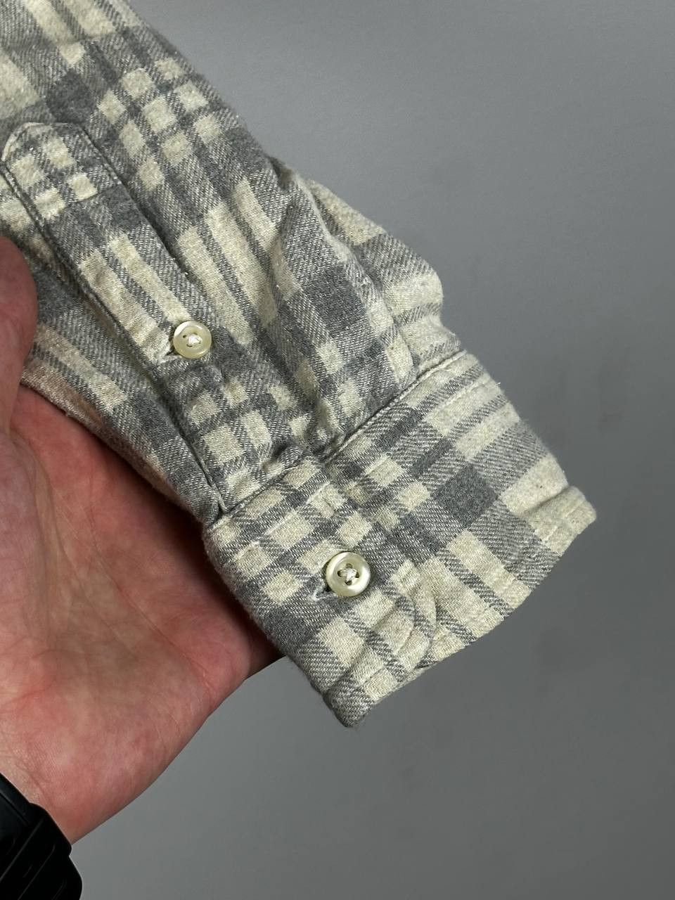 Polo Ralph Lauren Polo Ralph Lauren Beige Flannel Plaid Shirt Size M / US 6-8 / IT 42-44 - 6 Thumbnail