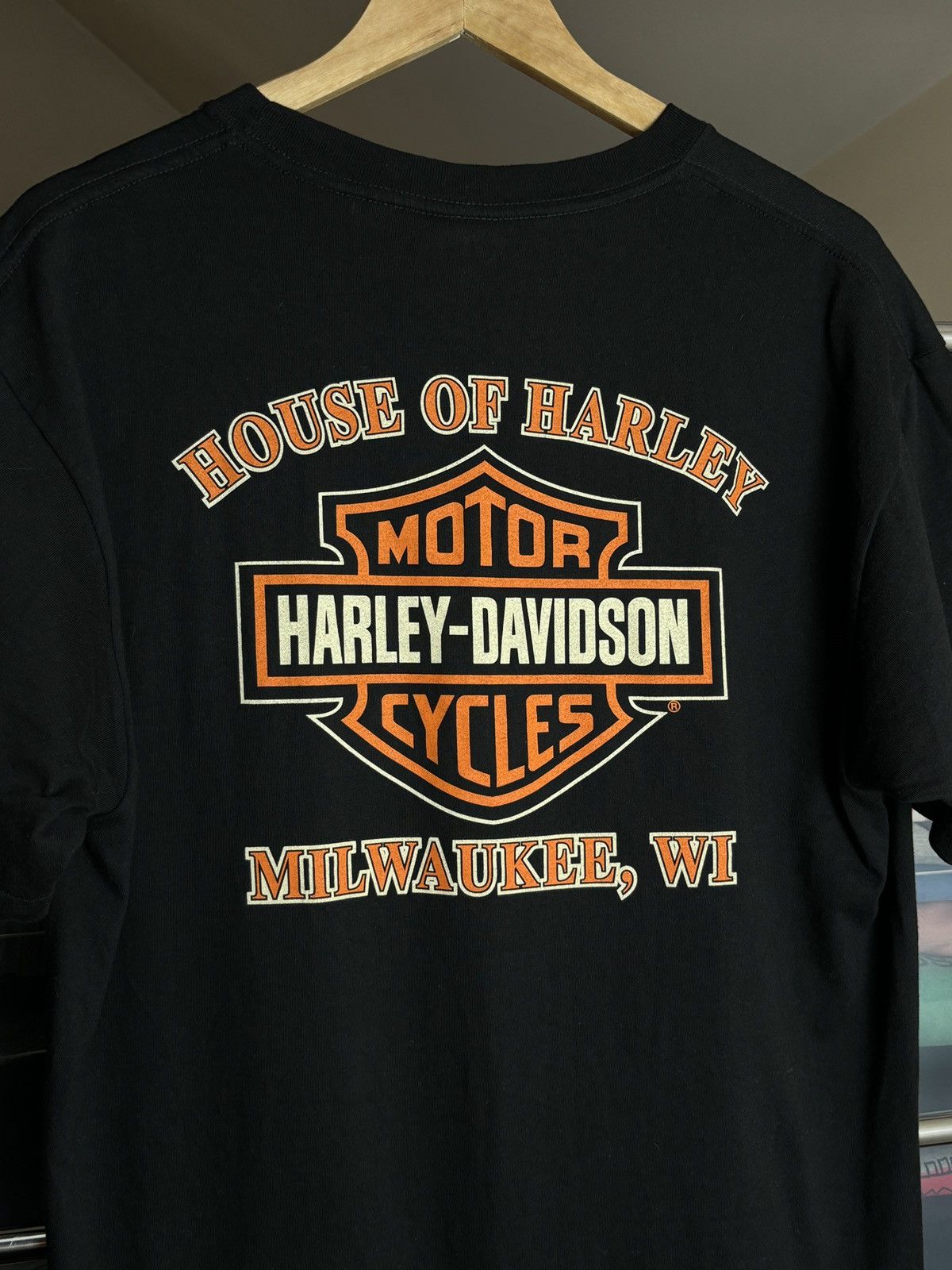Harley Davidson × Vintage Harley Davidson Big Logo Motorcycle Vintage Tee Size US L / EU 52-54 / 3 - 4 Thumbnail