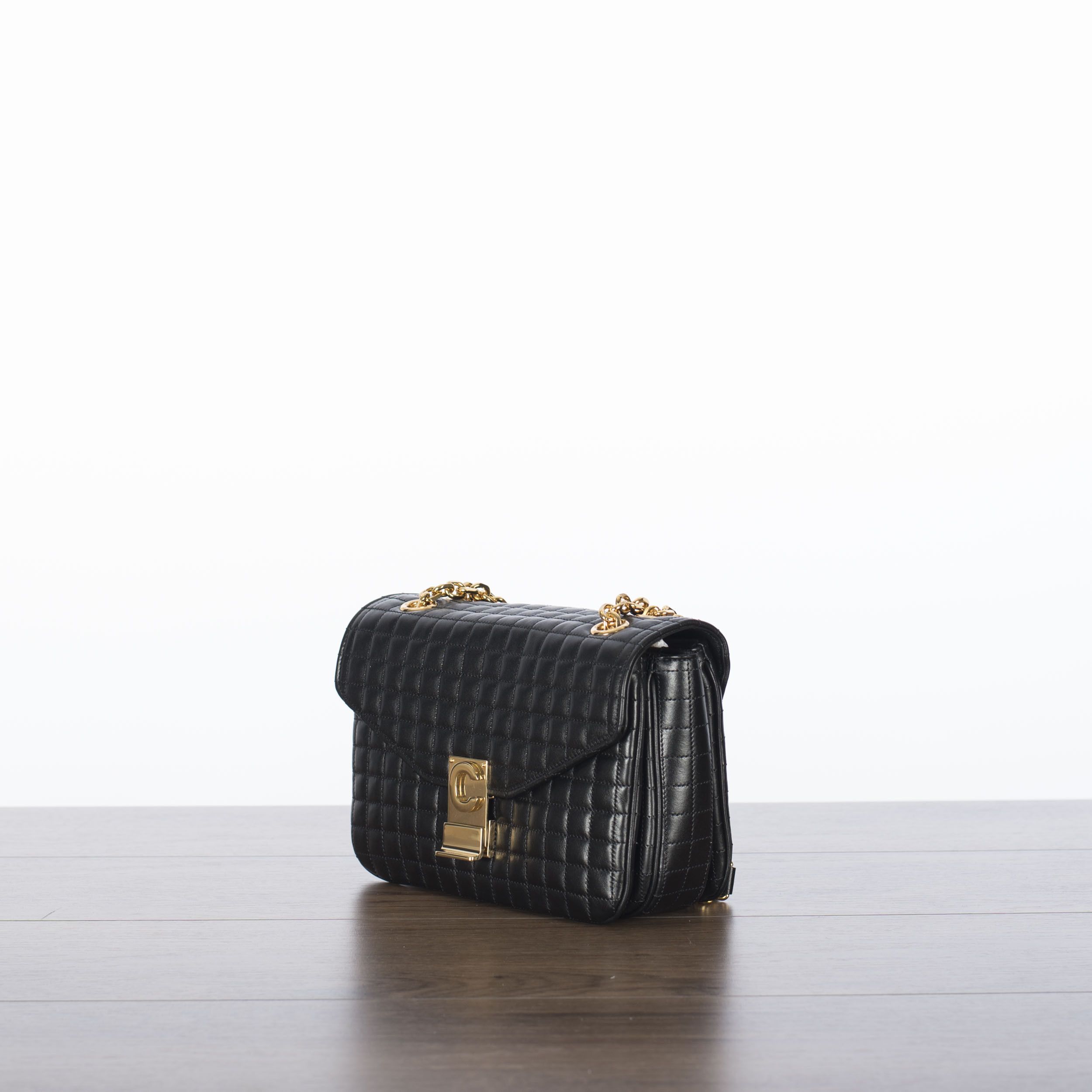 Celine Medium C Bag In Quilted Black Calfskin Size ONE SIZE - 4 Thumbnail