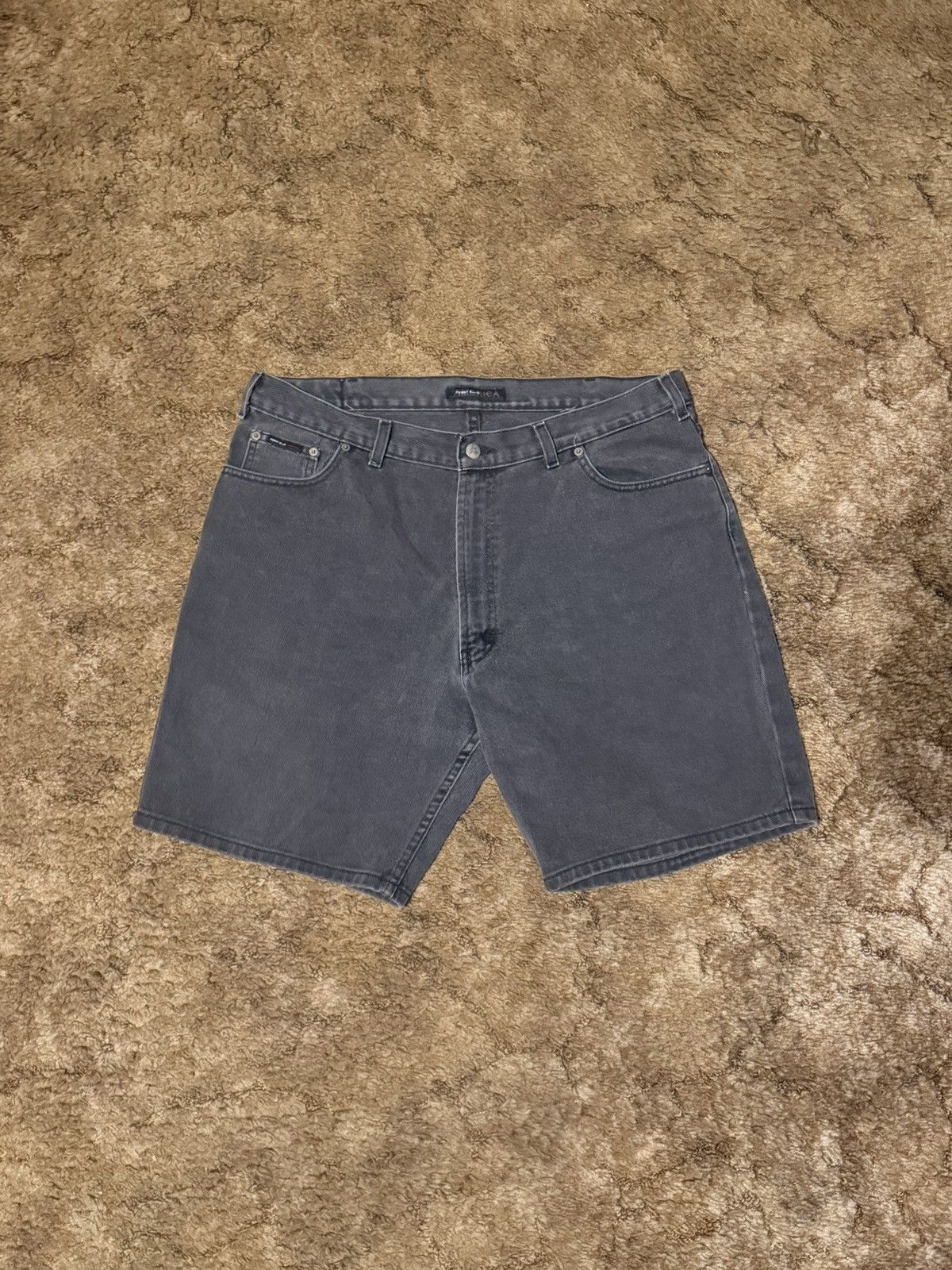 Perry Ellis Vintage Y2K Perry Ellis Grey Jean Shorts Jorts Mens Size 38 Size US 38 / EU 54 - 1 Thumbnail