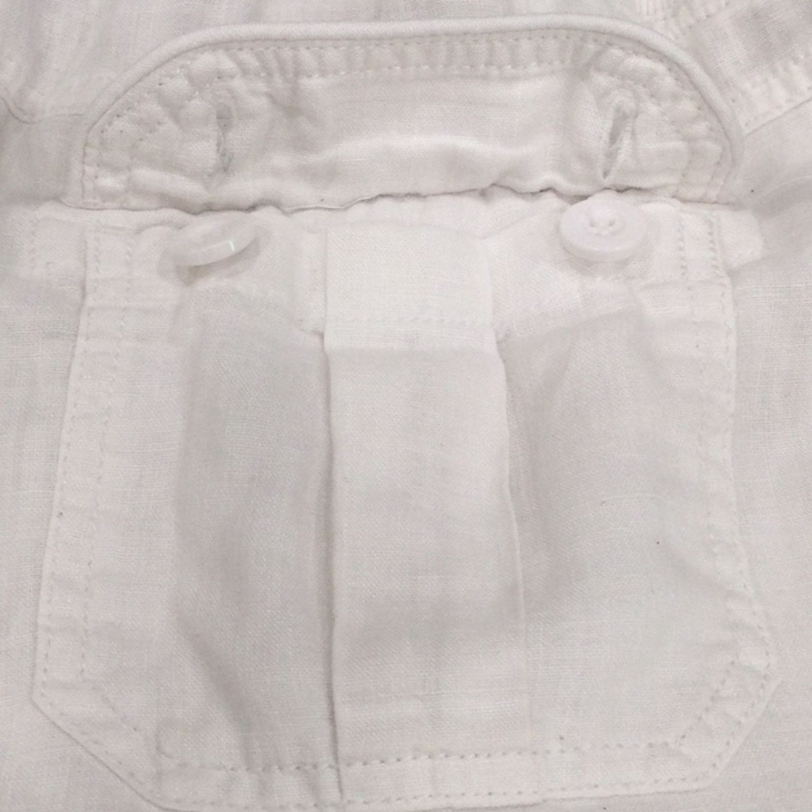 Calvin Klein CK Calvin Klein White Linen Side/Back Pockets Shorts L Size 32" / US 10 / IT 46 - 8 Thumbnail