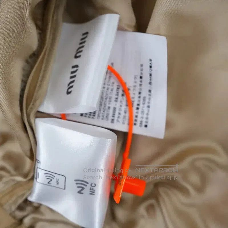 Miu Miu Miu Miu Beige Embroidered Women's Jacket . Size M / US 6-8 / IT 42-44 - 6 Thumbnail