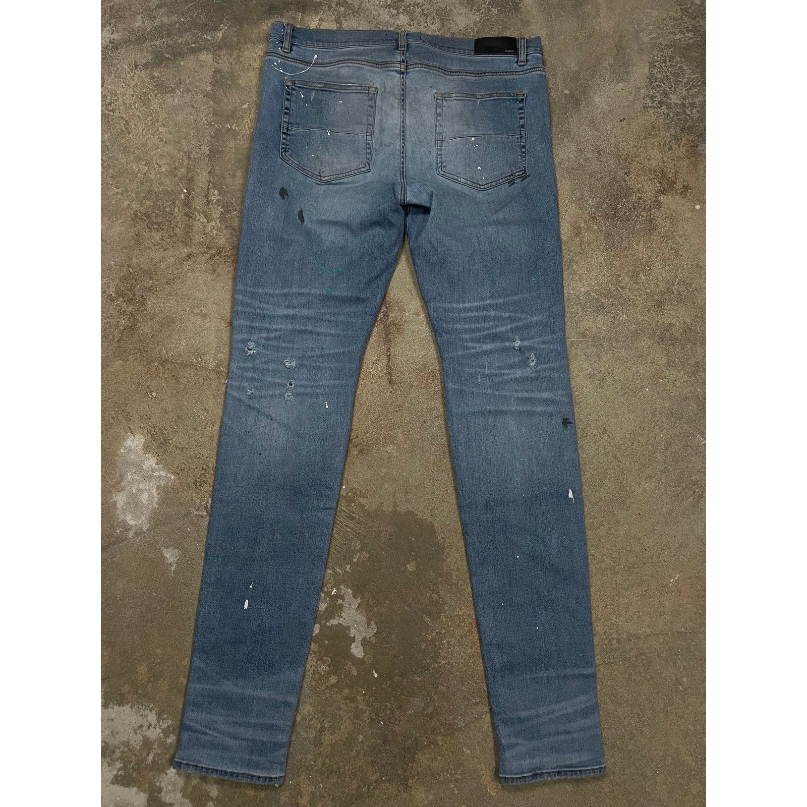 Amiri Amiri Jeans Light Wash Splatter Thrasher Used 38 Size US 38 / EU 54 - 2 Thumbnail