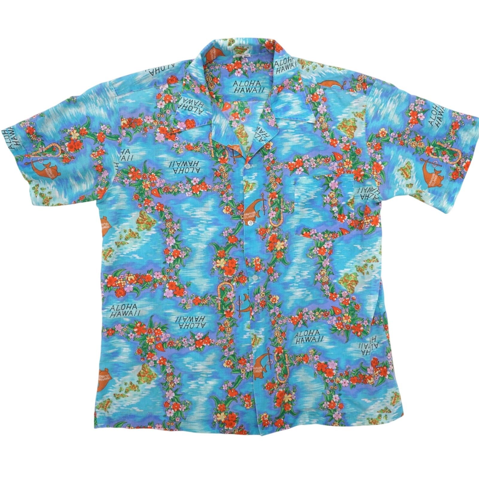 Vintage Vintage 80's Aloha Hawaiian Shirt Men's Large Size US L / EU 52-54 / 3 - 1 Thumbnail