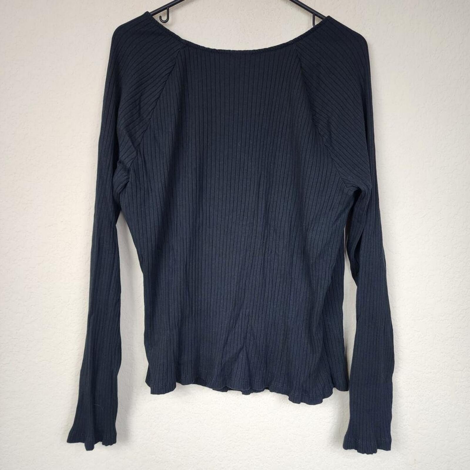 Other Black Long Sleeve 2X Top Size XXL / US 16-18 / IT 52-54 - 2 Thumbnail