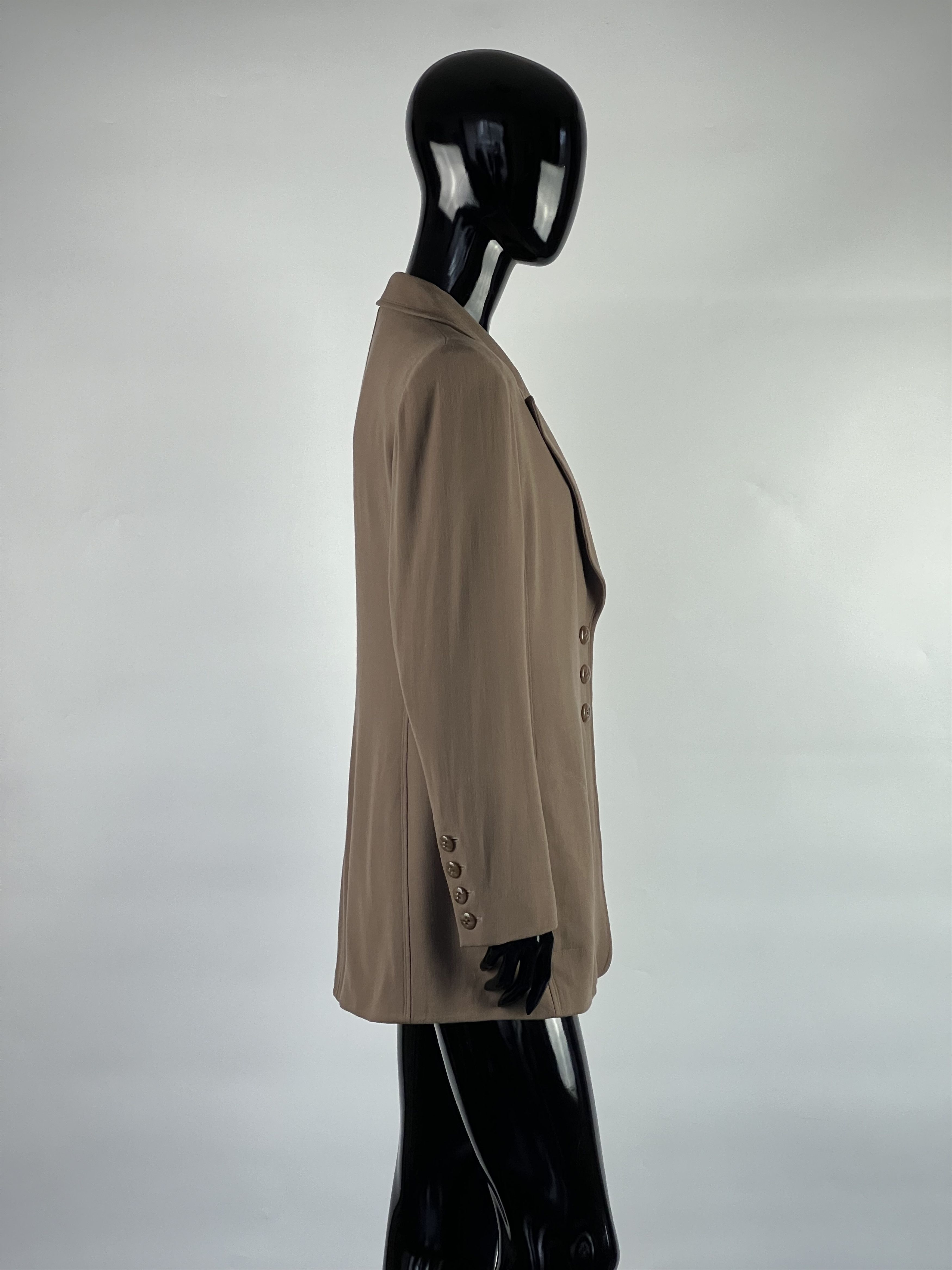 Sonia Rykiel Rare Vintage Sonia Rykiel Brown Wool Blazer Jacket Size 40 Size M / US 6-8 / IT 42-44 - 2 Thumbnail