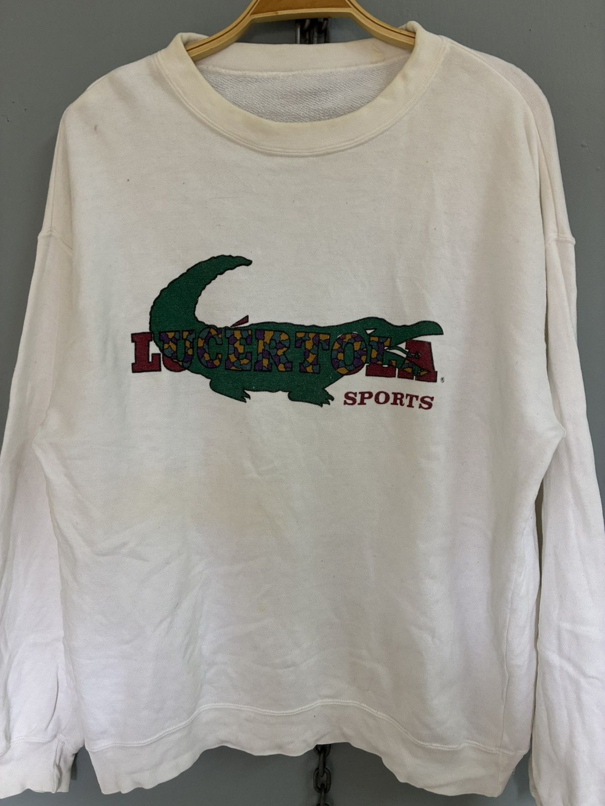 Vintage Vintage 90s Lucértola Sports sweatshirt Size US L / EU 52-54 / 3 - 3 Thumbnail