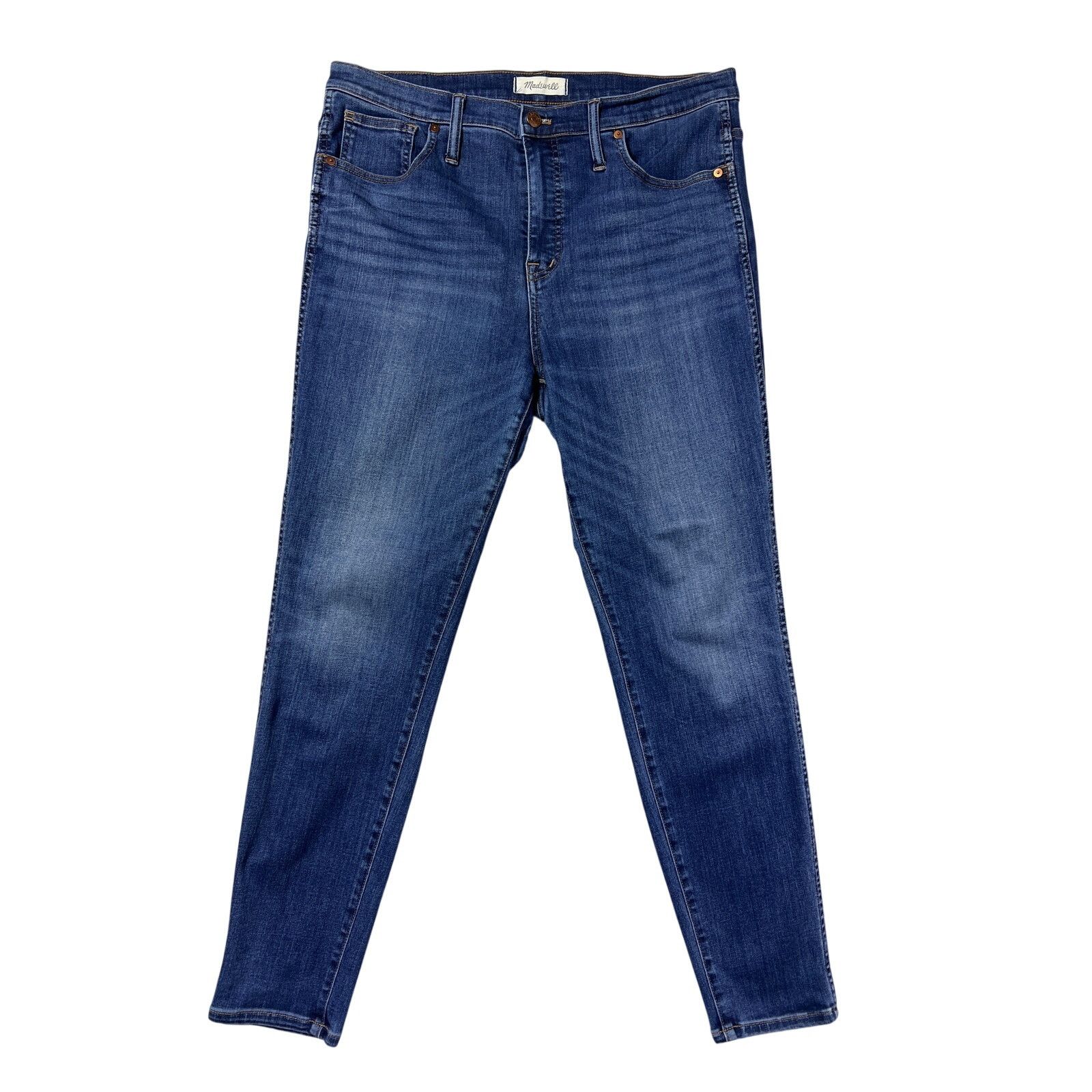 Madewell Madewell Size 32 Lemar Wash 10" High Rise Skinny Jeans Size 32" / US 10 / IT 46 - 1 Thumbnail