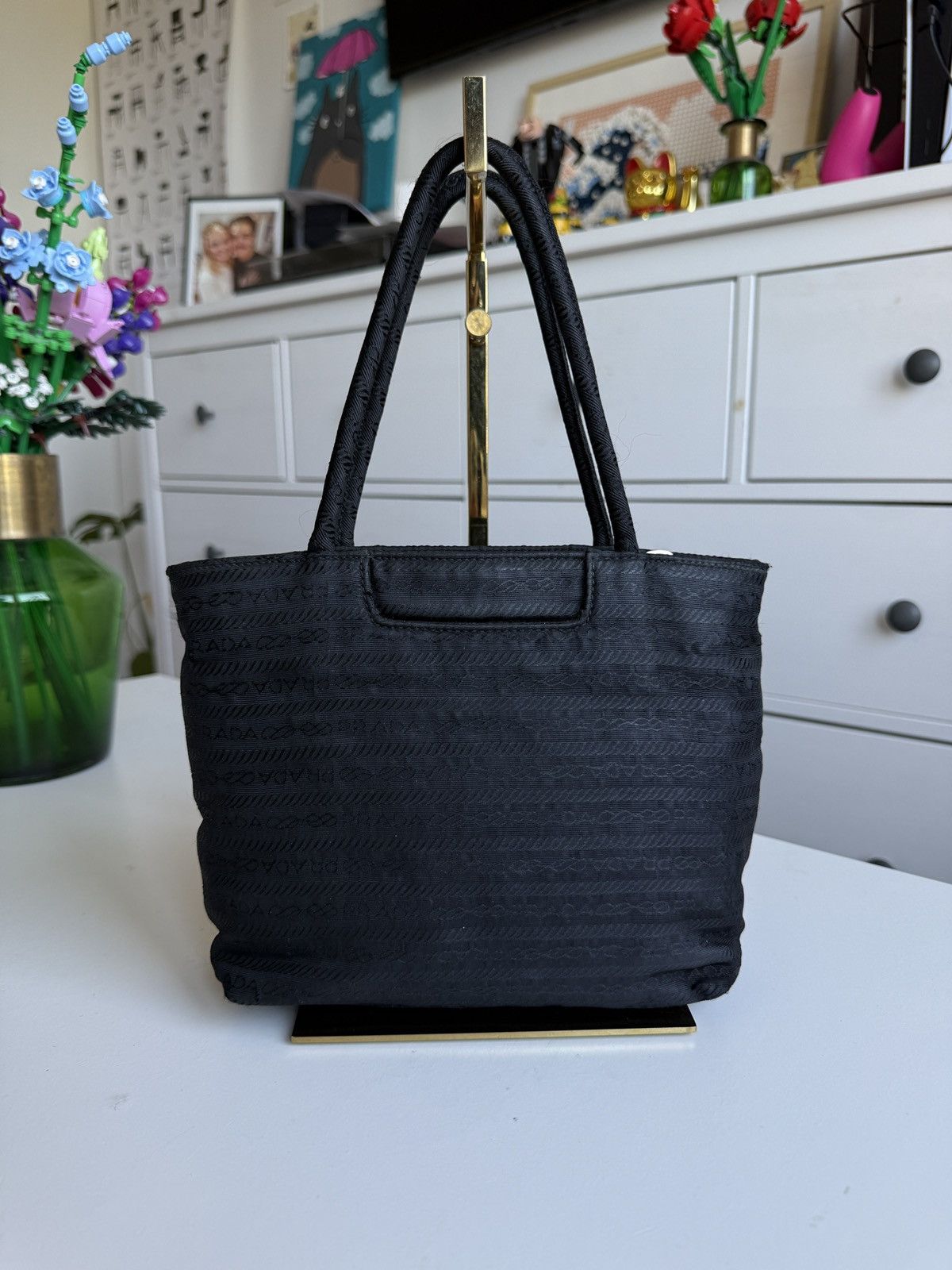 Designer × Prada × Vintage Vintage Prada Tessuto city handbag avantgarde archive luxury Size ONE SIZE - 2 Thumbnail
