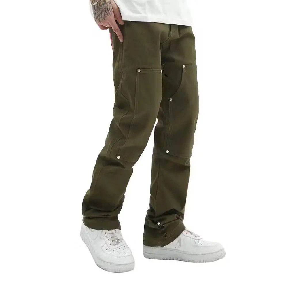 Japanese Brand × Jean 777 Embroidery Khaki Denim Jeans Size US 34 / EU 50 - 4 Thumbnail