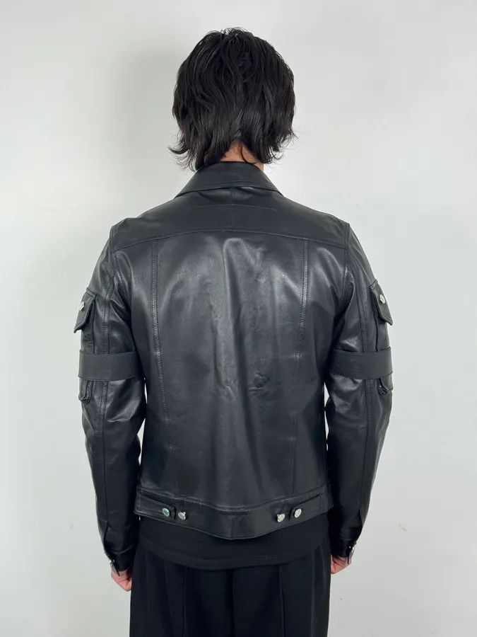 Givenchy SS2015 Givenchy Black Leather Straps Trucker Jacket Size US S / EU 44-46 / 1 - 4 Thumbnail