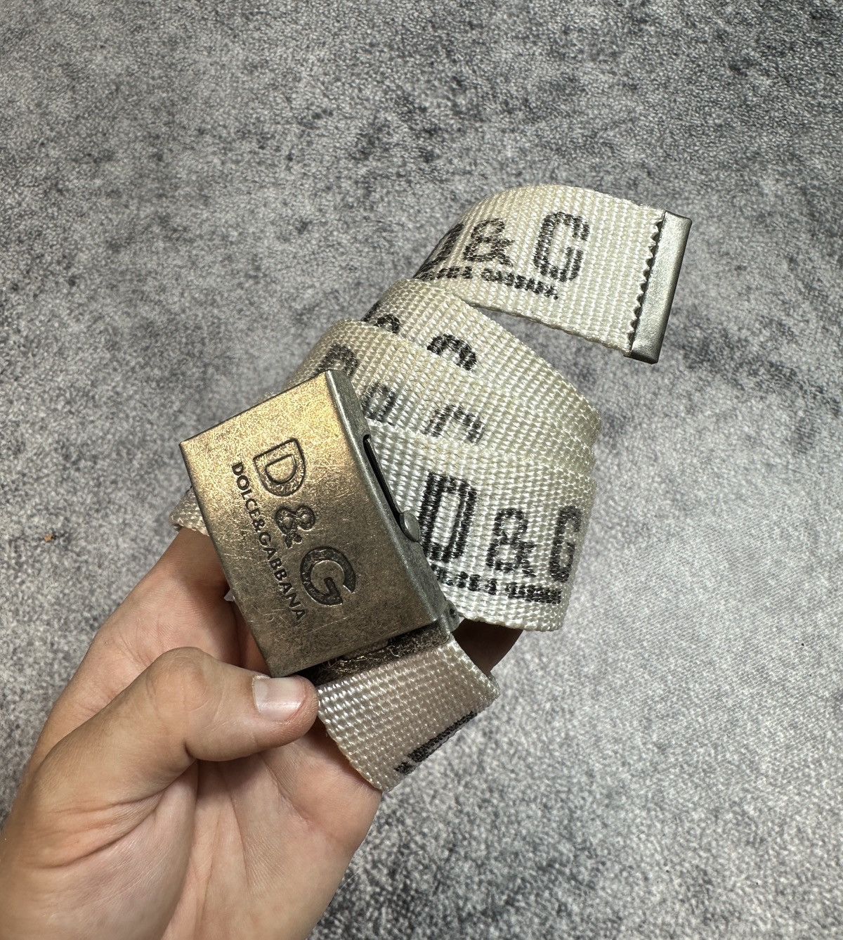 Designer Y2K Vintage D&G Dolce&Gabbana Logo Belts Streetwear Rare USA Size ONE SIZE - 2 Thumbnail