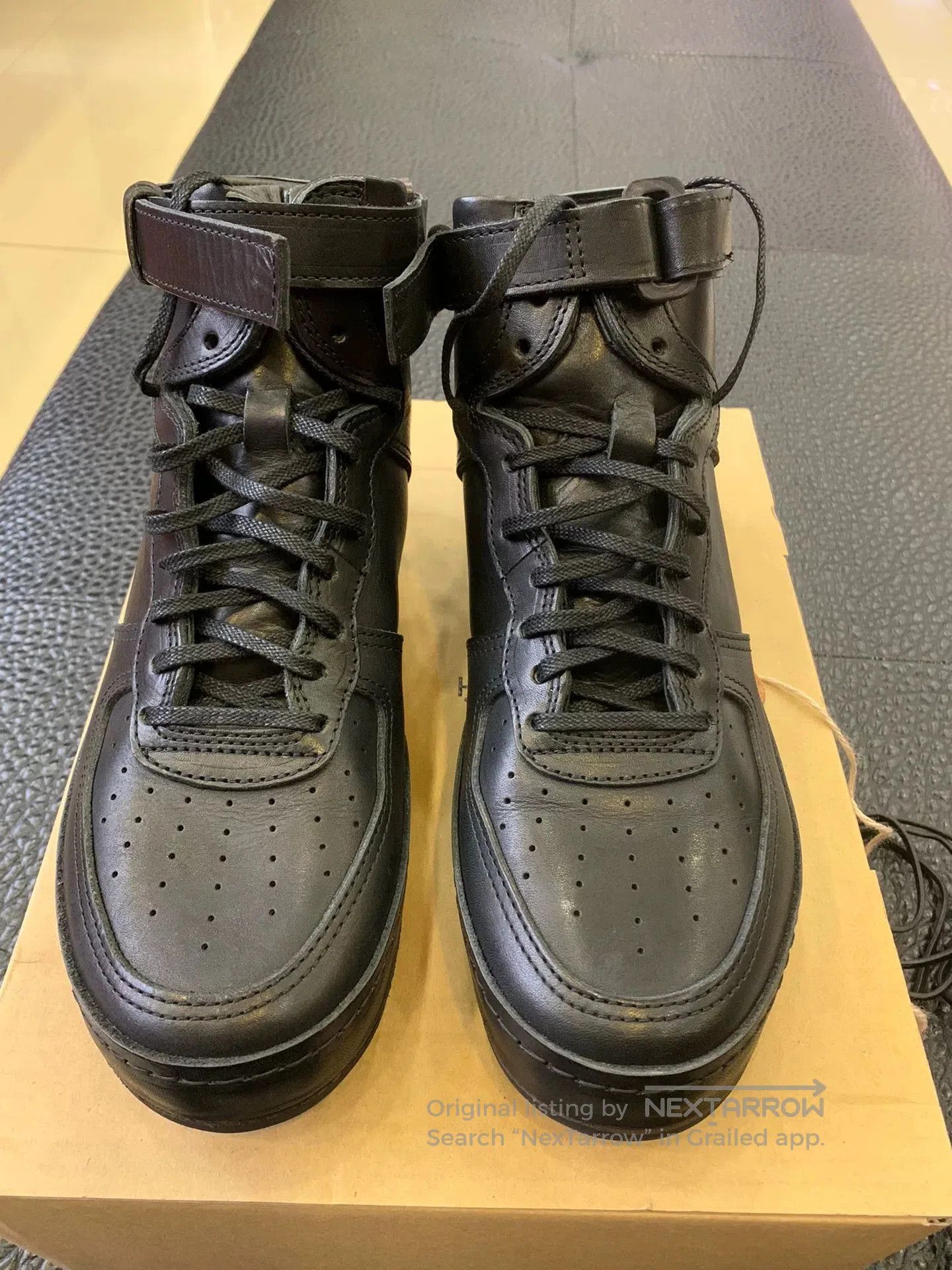 handmade black leather high.