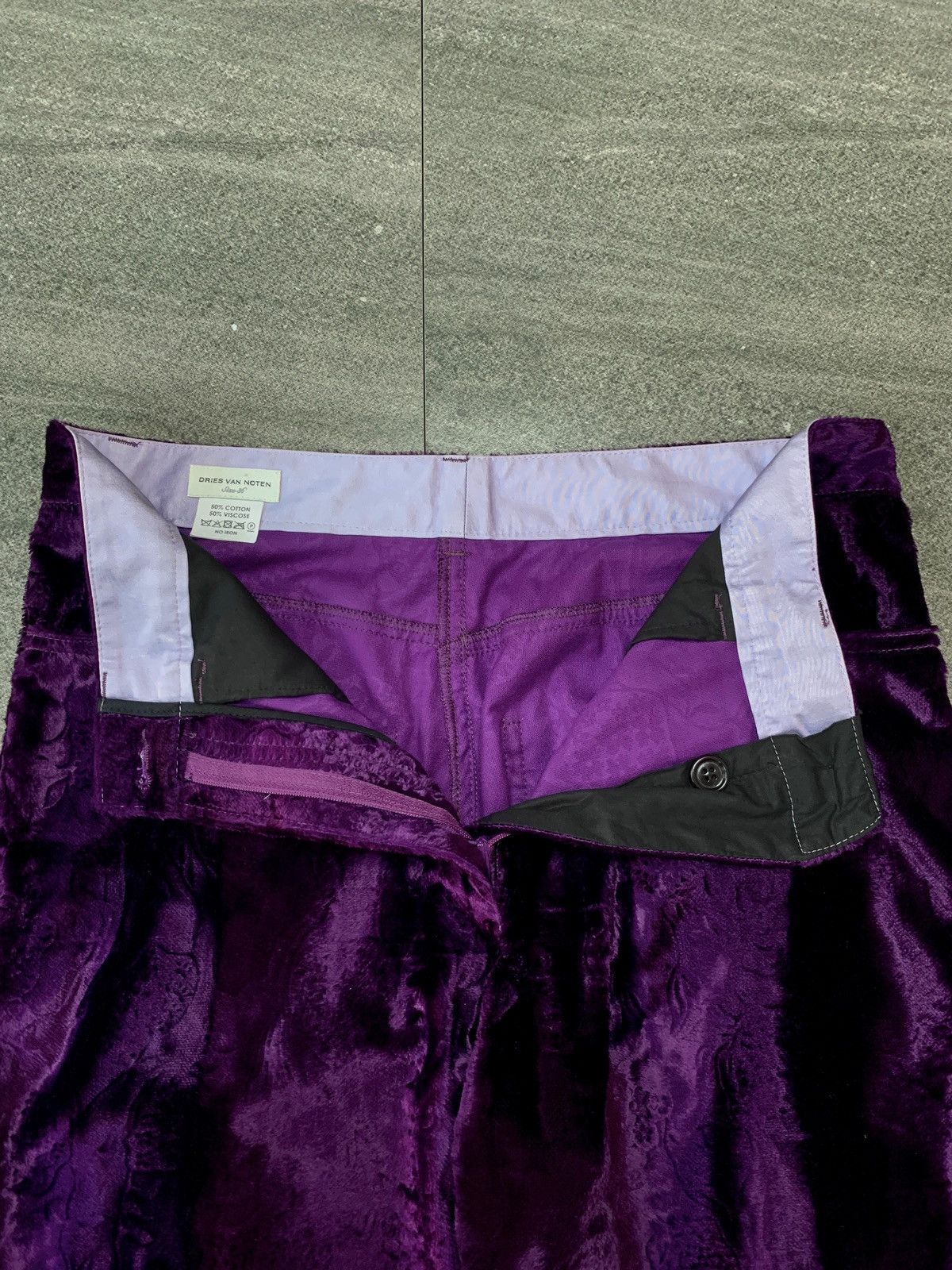 Dries Van Noten FREE TAX! Wideleg Velour Textured Trousers - 31” Size US 31 - 4 Thumbnail