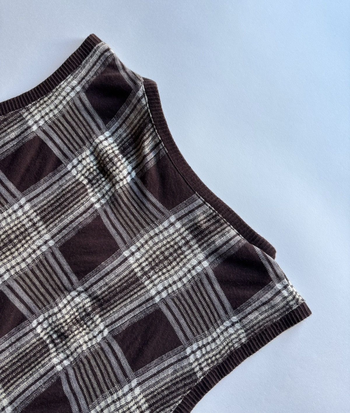 Japanese Brand VTG SLOWGUN Asymmetrical Warped Sweater Vest Size US M / EU 48-50 / 2 - 10 Thumbnail
