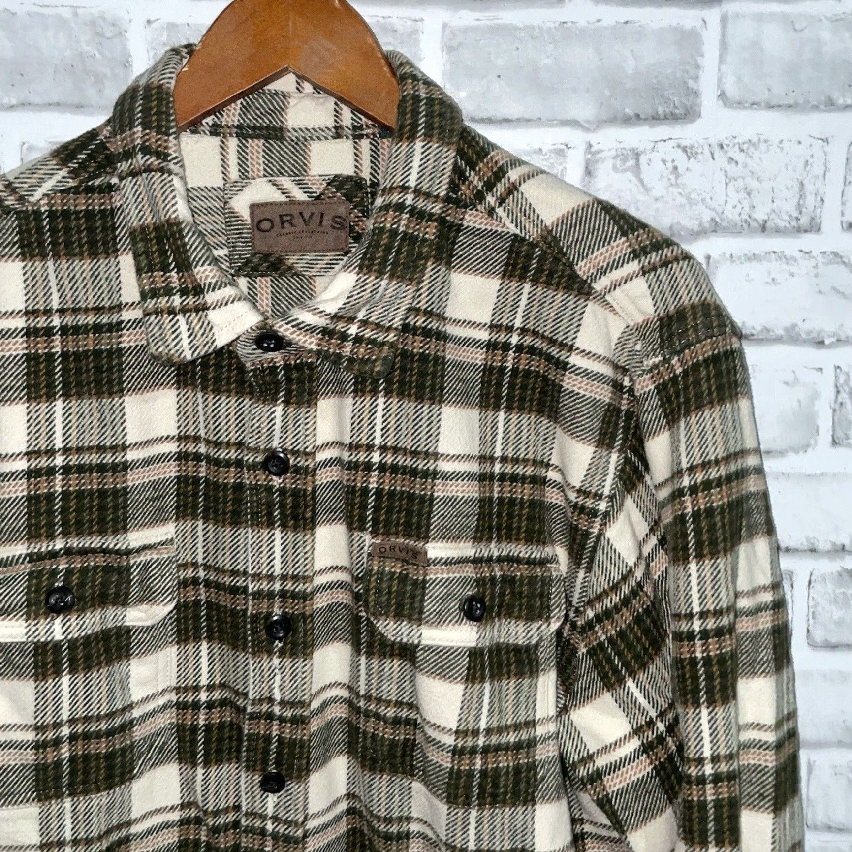 Orvis Orvis Plaid Long Sleeve Flannel Button Down Shirt Mens XL Multicolor Size US XL / EU 56 / 4 - 2 Thumbnail