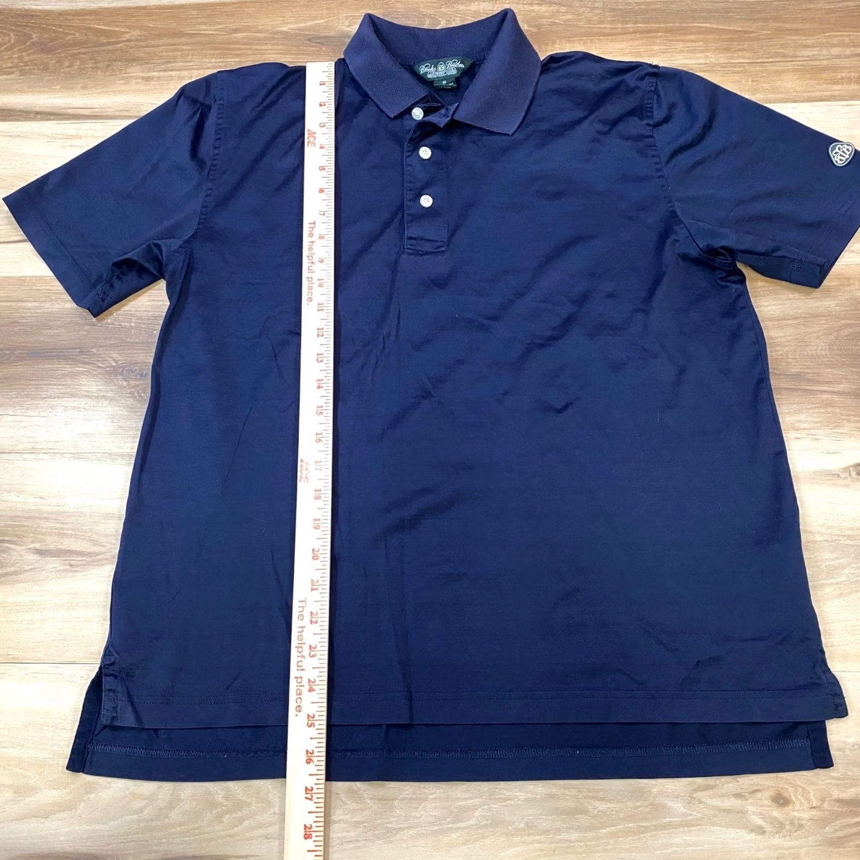 Brooks Brothers Brooks Brothers Polo Shirt Men M Classic 100% Cotton Knit Navy Blue Country Club Shirt Mens Short Sleeve Striped Cotton Knit Golf Casual Sportswear Size US M / EU 48-50 / 2 - 4 Thumbnail