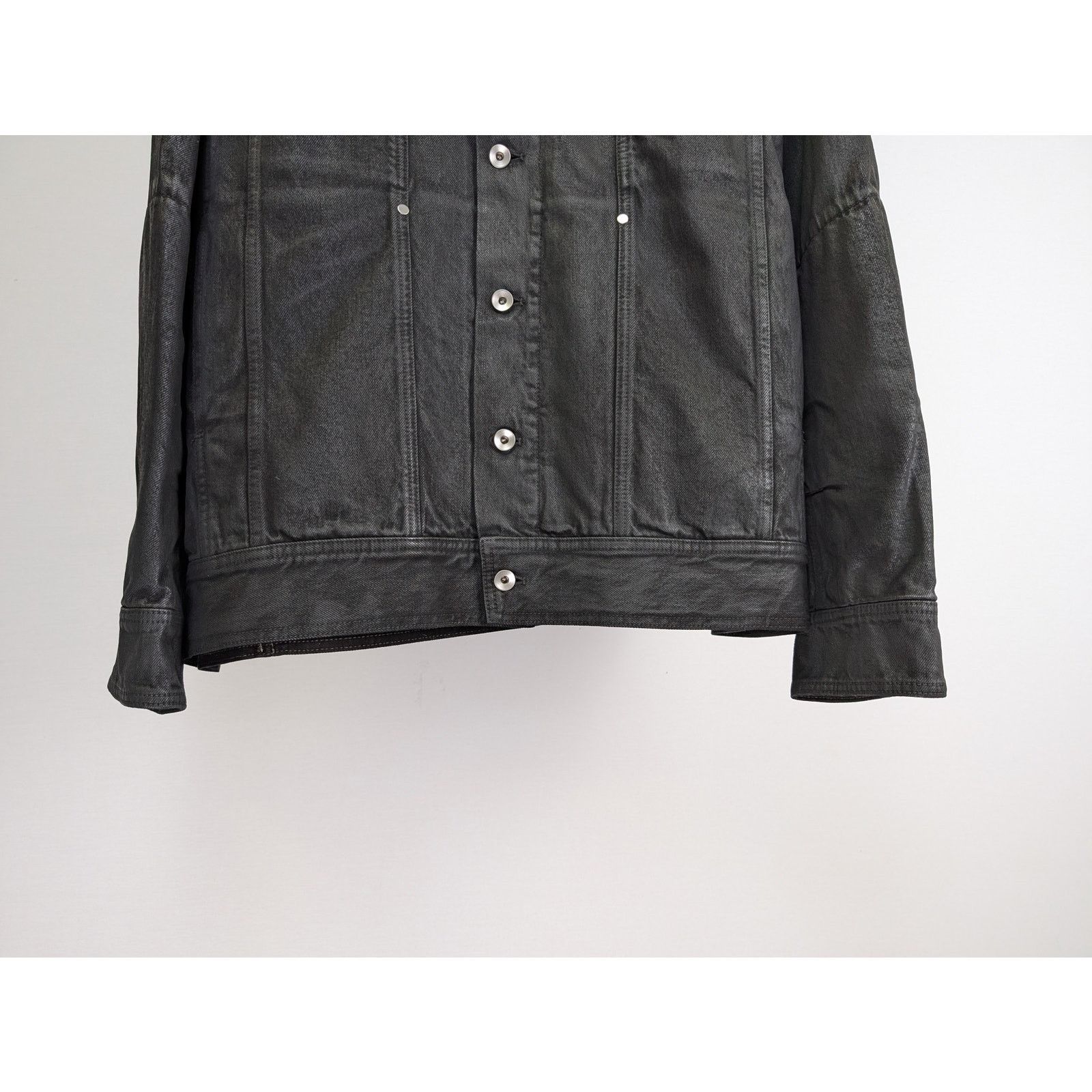 Rick Owens o1rshd1 Lido Worker Jacket in Black Wax Size US L / EU 52-54 / 3 - 6 Thumbnail