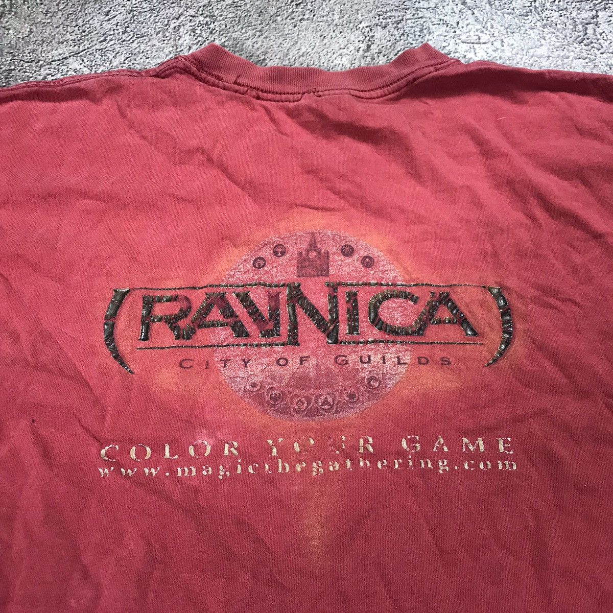 Vintage Vintage Y2K Sun Faded Graphic Tee Dark Academia Streetwear L Size US L / EU 52-54 / 3 - 6 Thumbnail