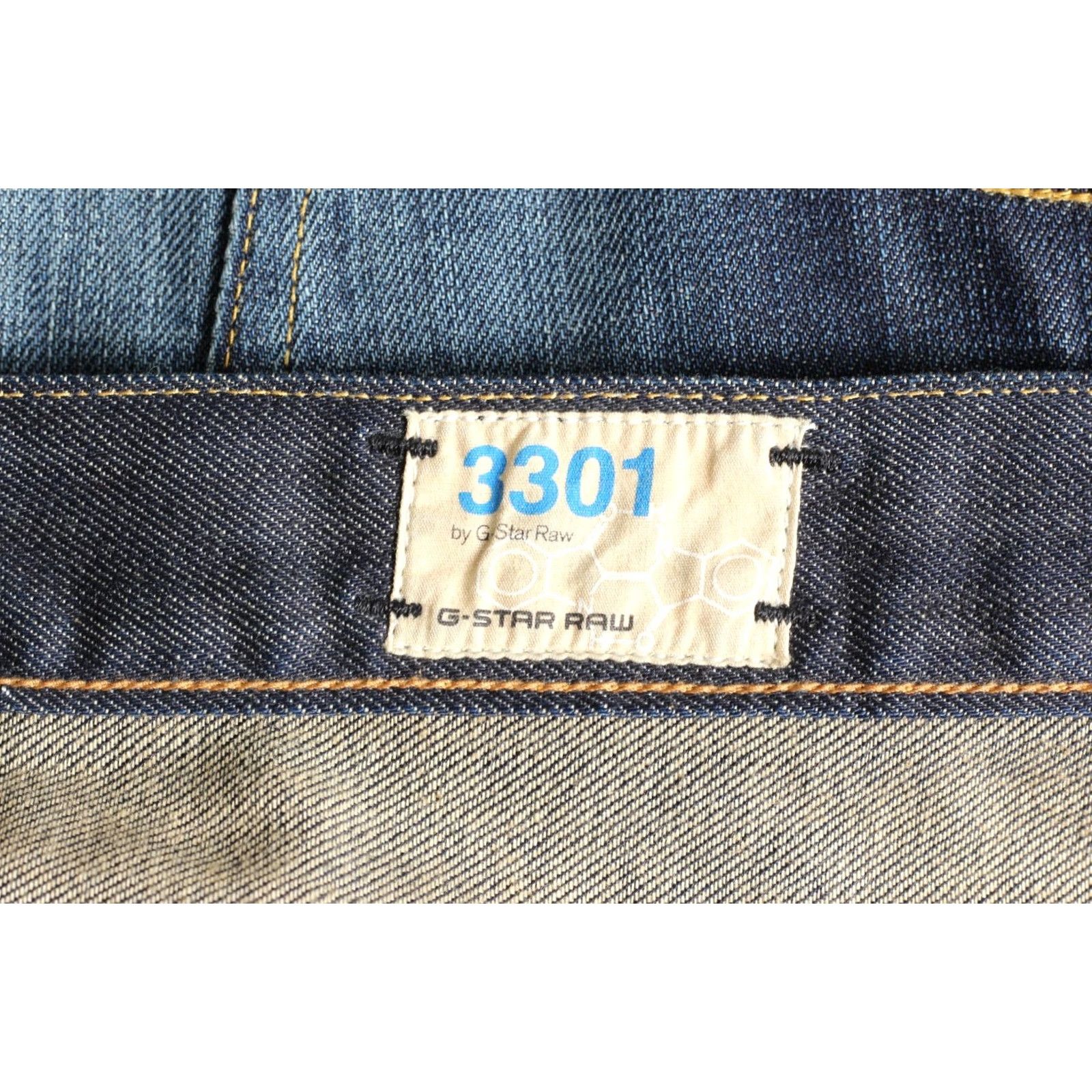 G-Star G-Star 3301 STRAIGHT Jeans Men 32x32 Blue 5-Pocket Denim Regular 3301 DZ6676 Size US 32 / EU 48 - 6 Thumbnail