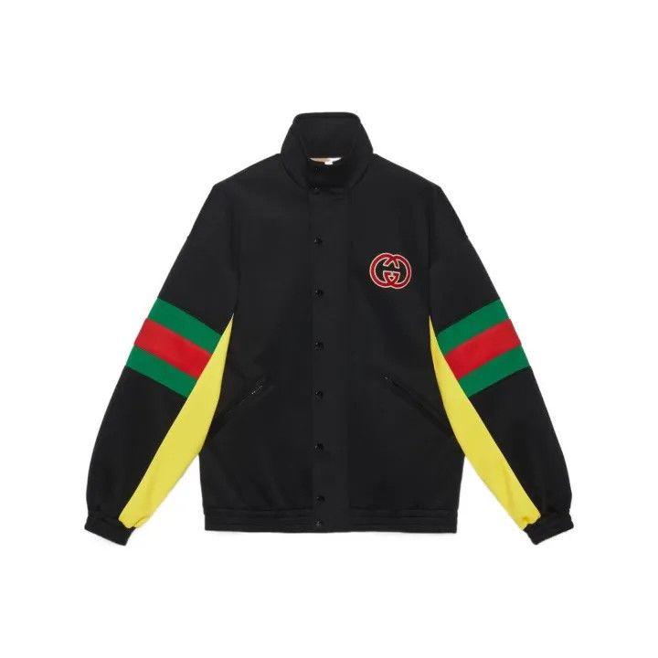 Gucci Gucci Logo Print Stripe Jacket for Men Size US XS / EU 42 / 0 - 1 Thumbnail