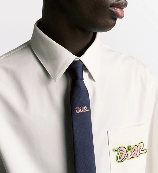 Dior × Kaws o1w1db11025 51C104 Size : OS / KAWS Tie in Navy Blue Size ONE SIZE - 5 Thumbnail