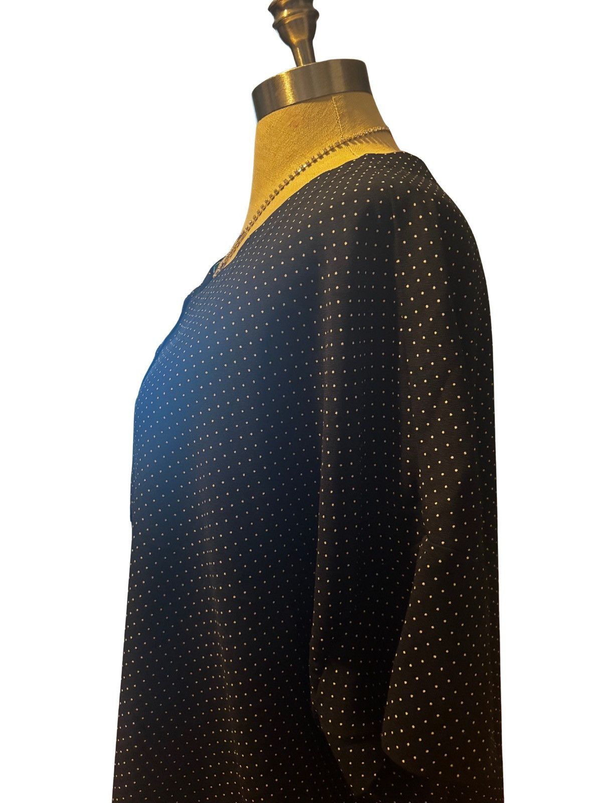 Other Women’s black polka dot Top.wt2616 Size XXL / US 16-18 / IT 52-54 - 4 Thumbnail