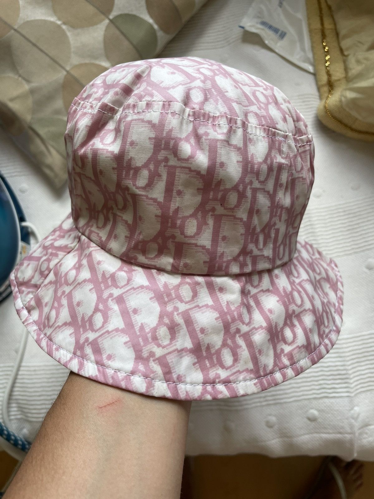 Dior CHRISTIAN DIOR VINTAGE MONOGRAM BOB HAT Size ONE SIZE - 3 Thumbnail