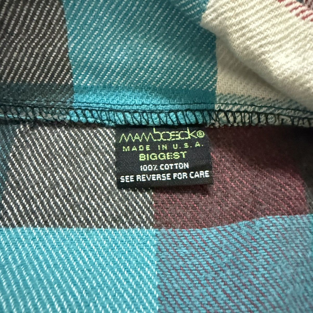 Mambo Vintage 90s Mambosok Plaid Half Zipper Jacket Boxy Size US XL / EU 56 / 4 - 9 Thumbnail