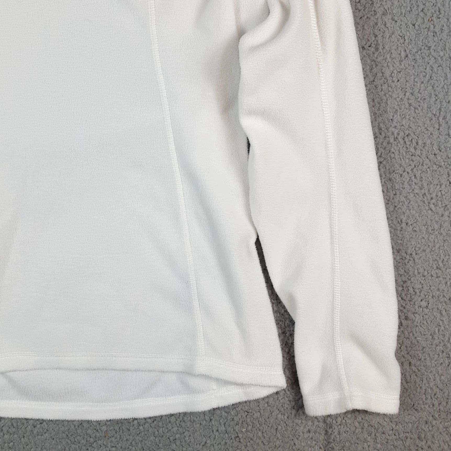 The North Face VINTAGE The North Face White Fleece Quarter Zip Women's M Pullover Windbreaker Jacket Size M / US 6-8 / IT 42-44 - 5 Thumbnail