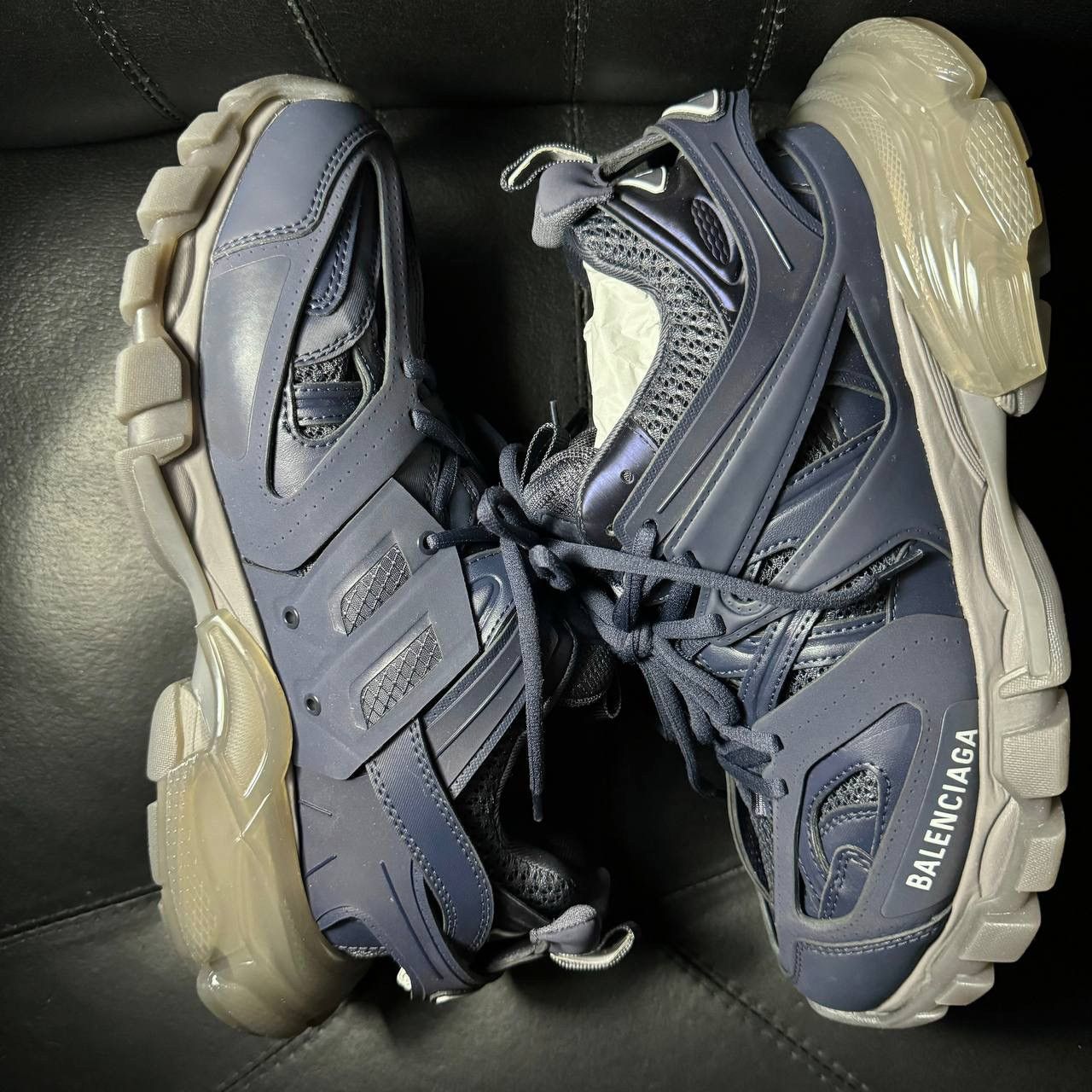 Balenciaga 40 Balenciaga track 1 Crearsole Blue Gray Size US 7 / EU 40 - 5 Thumbnail