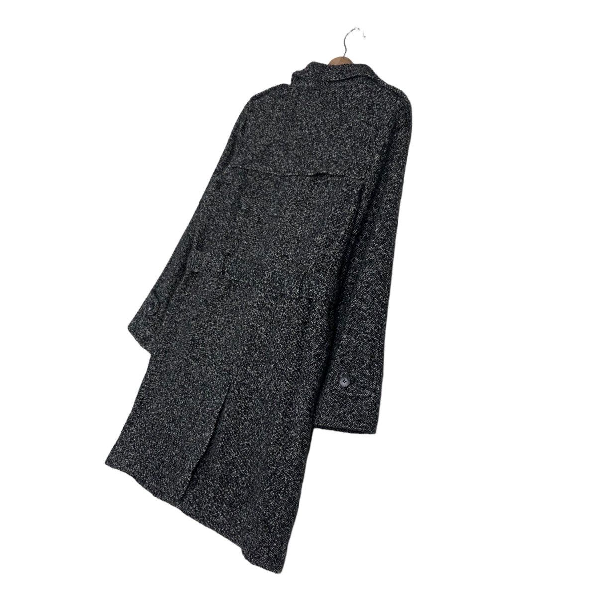 agnes b. Rich Black Wool Long Fly Coats Jacket Agnes B. Belted Japan Size US M / EU 48-50 / 2 - 9 Thumbnail