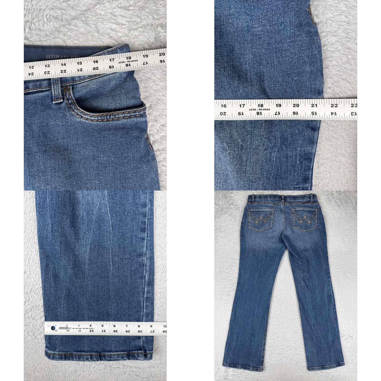 Wrangler Wrangler Shiloh Jeans Straight Junior 15 Blue Mid Rise Denim 36x32 Vintage No Size 36" / US 14 / IT 50 - 9 Thumbnail