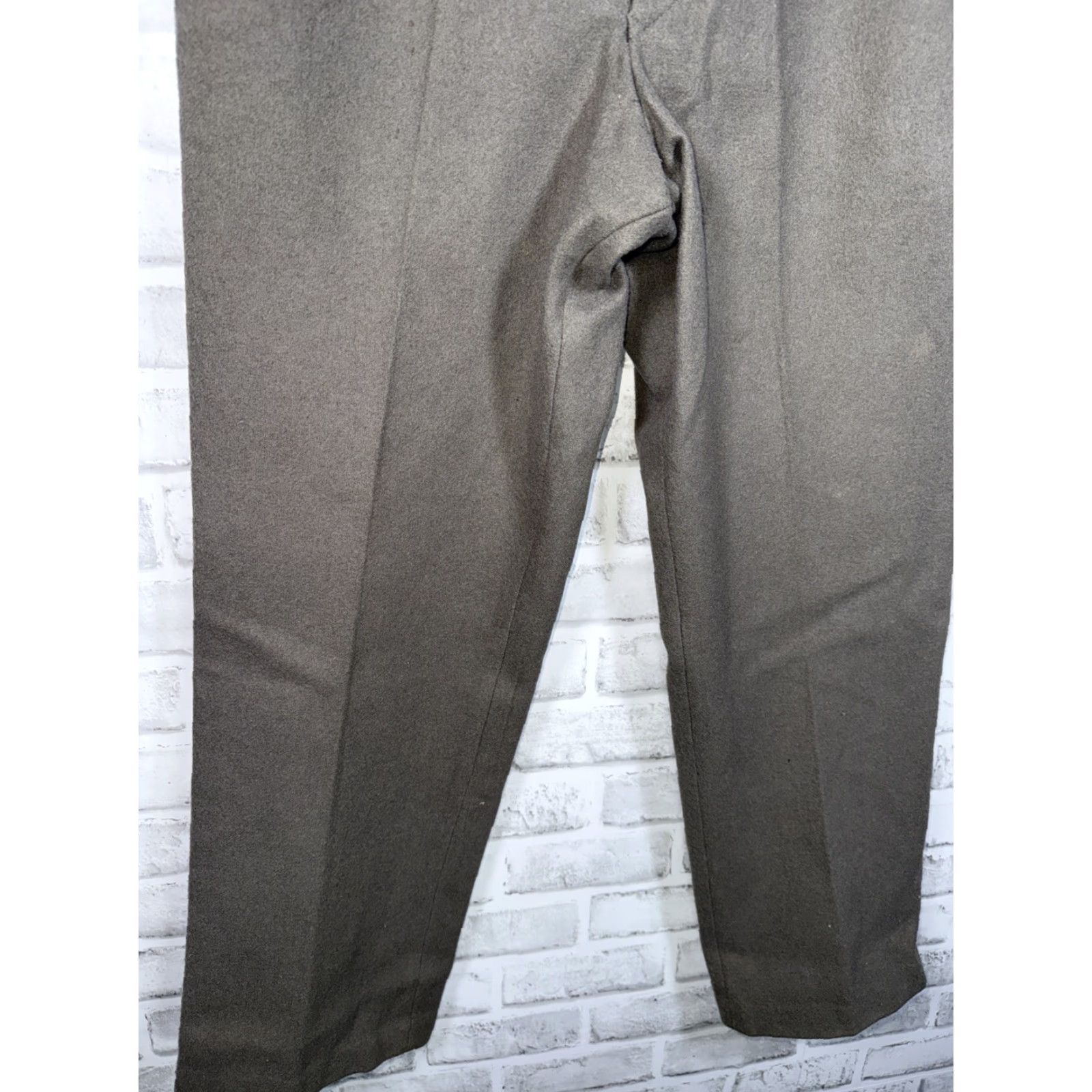 Vintage VINTAGE German Military Green Wool K48 Pants 32x29 Mens Regular 32x29 Wool Military Green Pants Size US 32 / EU 48 - 5 Thumbnail