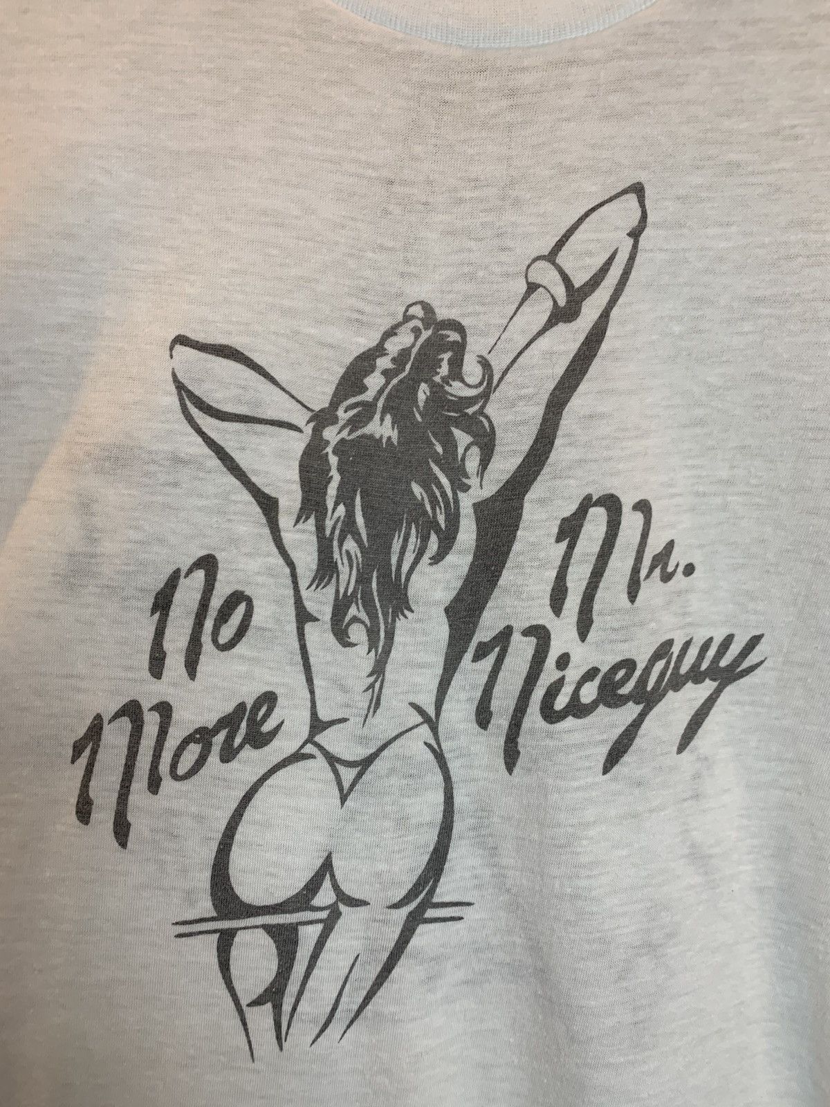 Vintage *RARE* Vintage 70’s No More Mr. Nice Guy On Your Knees Shirt Size US L / EU 52-54 / 3 - 4 Thumbnail