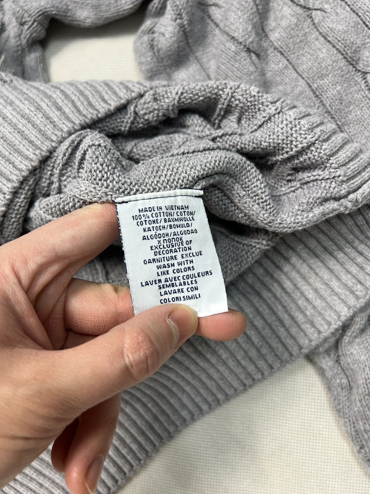 Polo Ralph Lauren × Ralph Lauren Braid Sweater Polo Ralph Lauren grey XL Size US XL / EU 56 / 4 - 6 Thumbnail