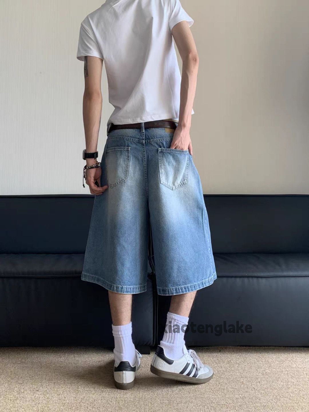 Designer Unisex outdoor utility loose baggy hiphop cargo shorts Size US 28 / EU 44 - 3 Thumbnail