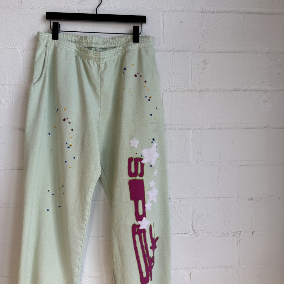 Sp5der Green Sp5der Sweatpants Size US 34 / EU 50 - 2 Thumbnail