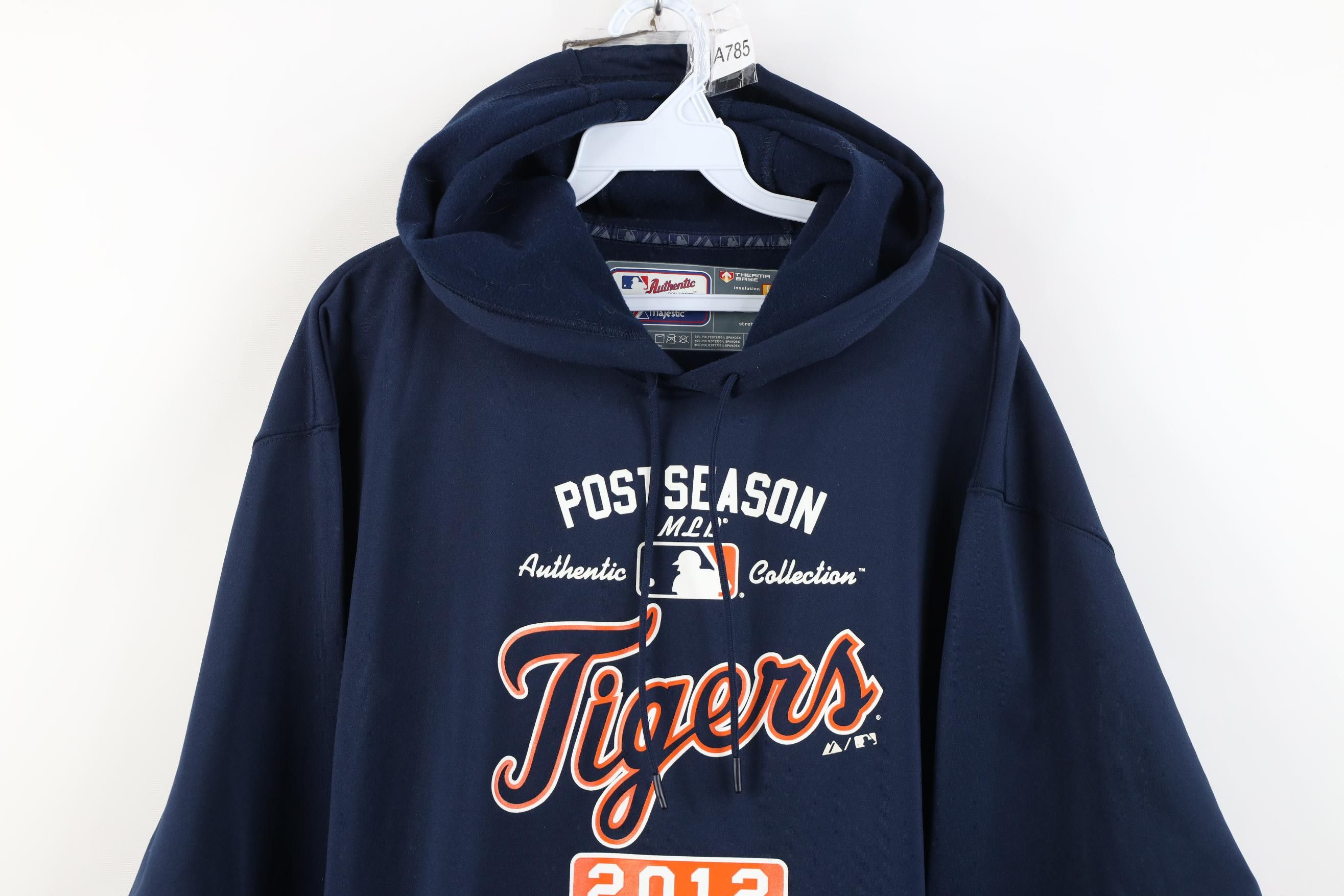 Majestic Y2K Majestic Therma Base Detroit Tigers Baseball Hoodie Size US M / EU 48-50 / 2 - 2 Thumbnail