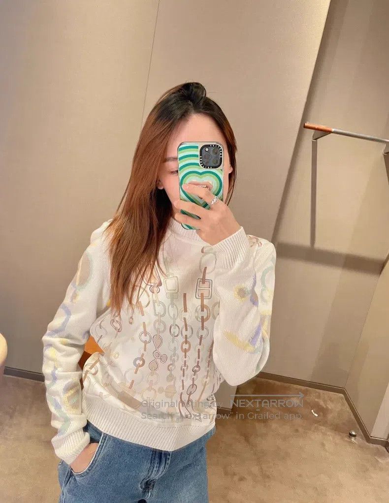 Hermes Hermes Silk cashmere mixed knit sweater top Size XS / US 0-2 / IT 36-38 - 7 Thumbnail