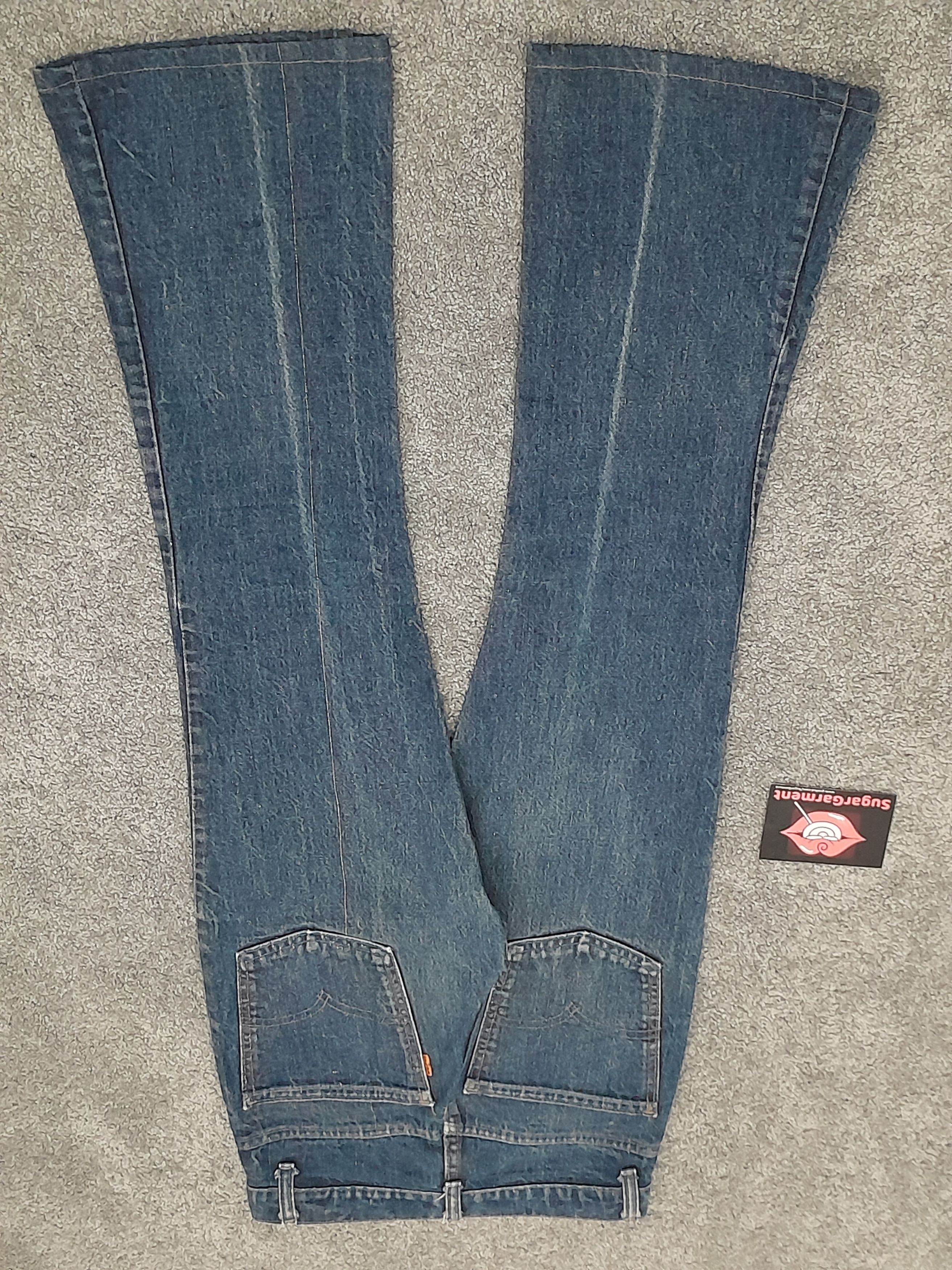 Levi's Levis 646 Bell Bottom Flare Bootcut Orange Tab TALON Jeans Size US 28 / EU 44 - 13 Thumbnail
