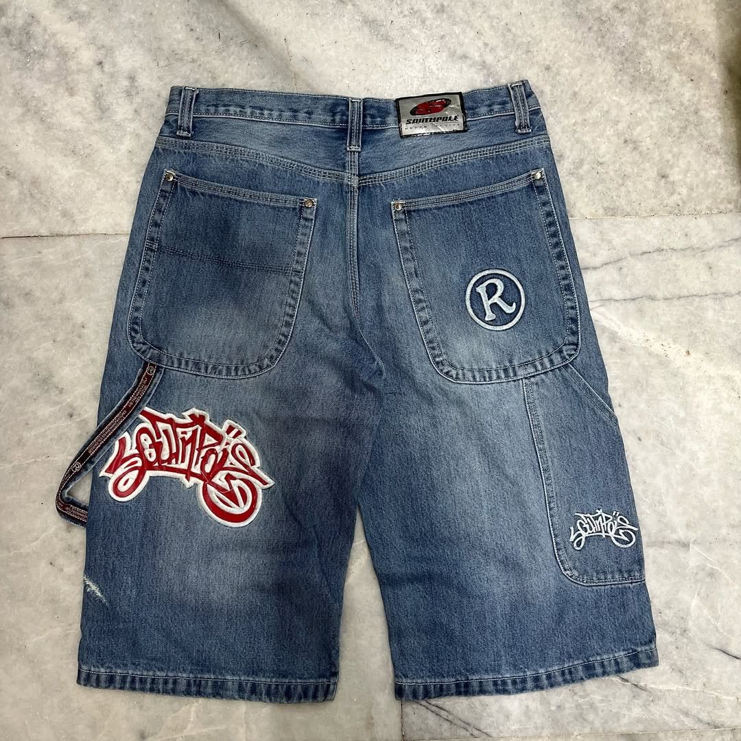 JNCO × Southpole Vintage Southpole Spellout Embroidered Jorts Size US 34 / EU 50 - 2 Thumbnail