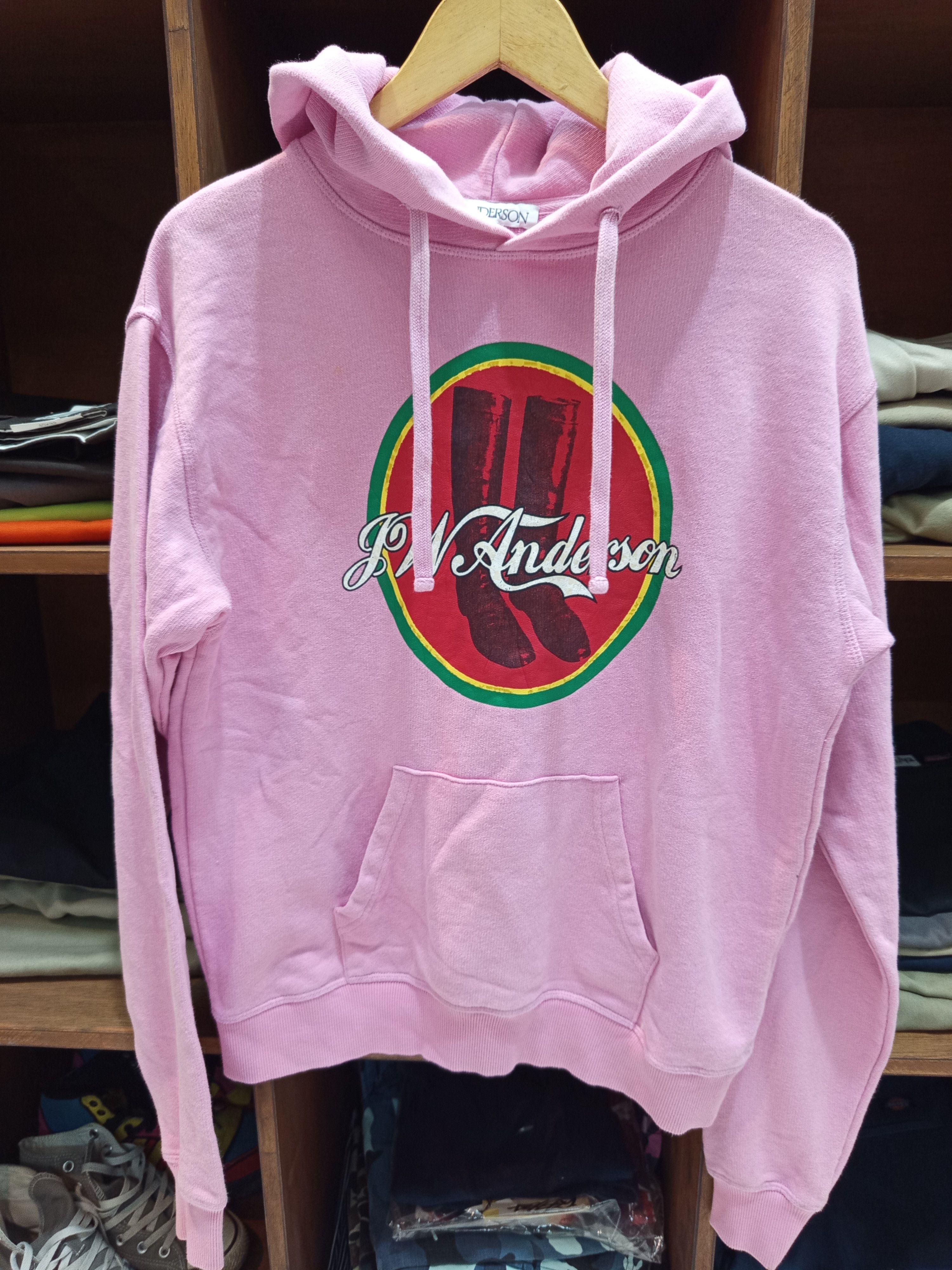 JW Anderson JW Anderson Pink Cola Boots Hoodie Size S / US 4 / IT 40 - 6 Thumbnail