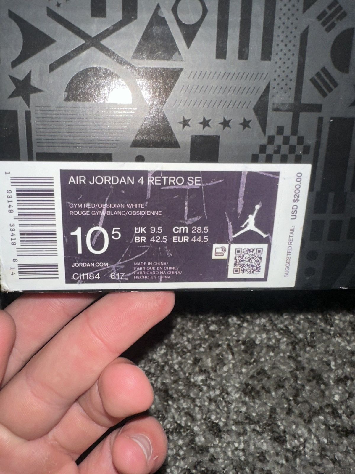 Jordan Brand Jordan 4 “Fiba” Size US 10.5 / EU 43-44 - 7 Thumbnail