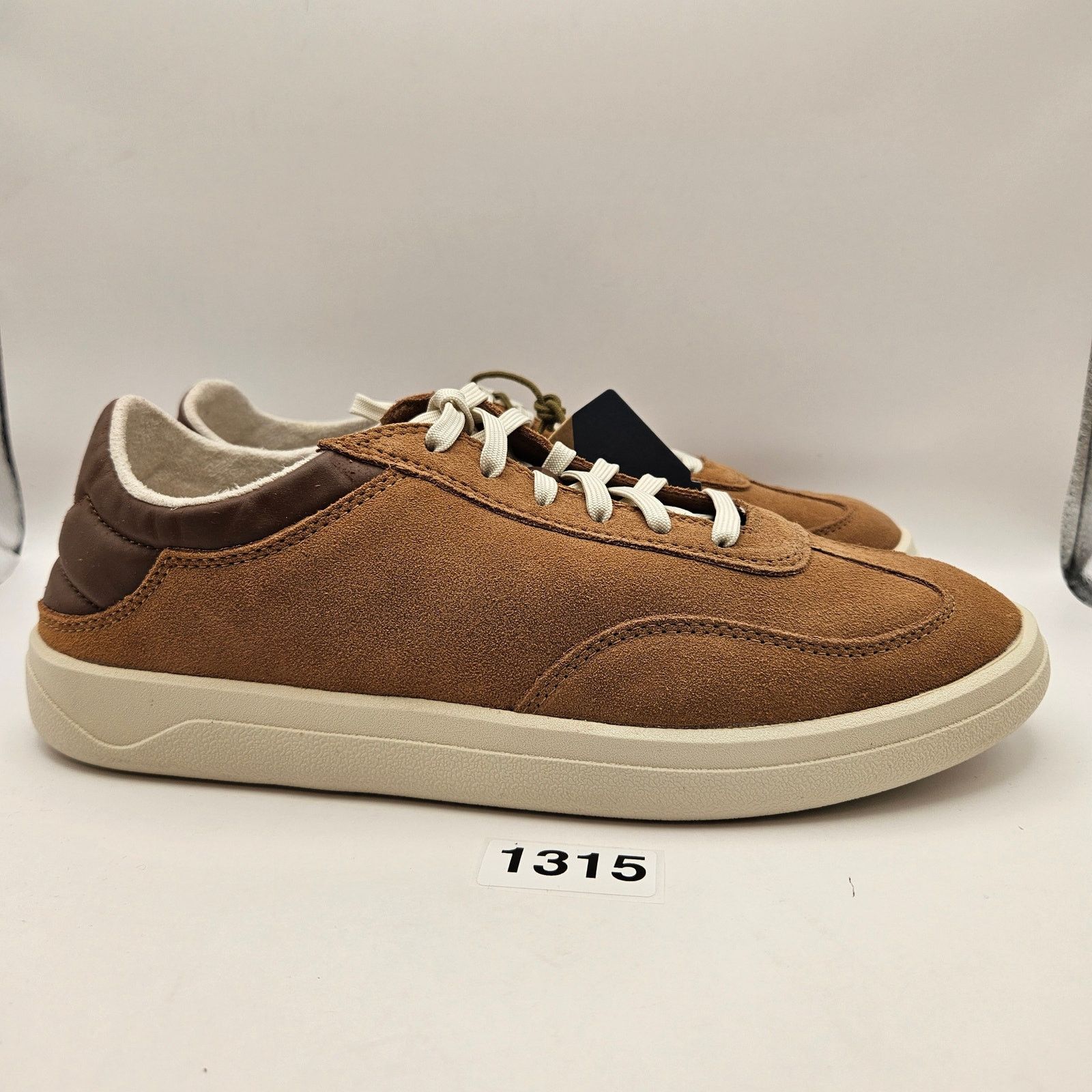 Olukai OLUKAI MEN'S 9.5 PUNINI SUEDE TAN TOFFEE CASUAL LACE UP SNKR Size US 9.5 / EU 42-43 - 4 Thumbnail