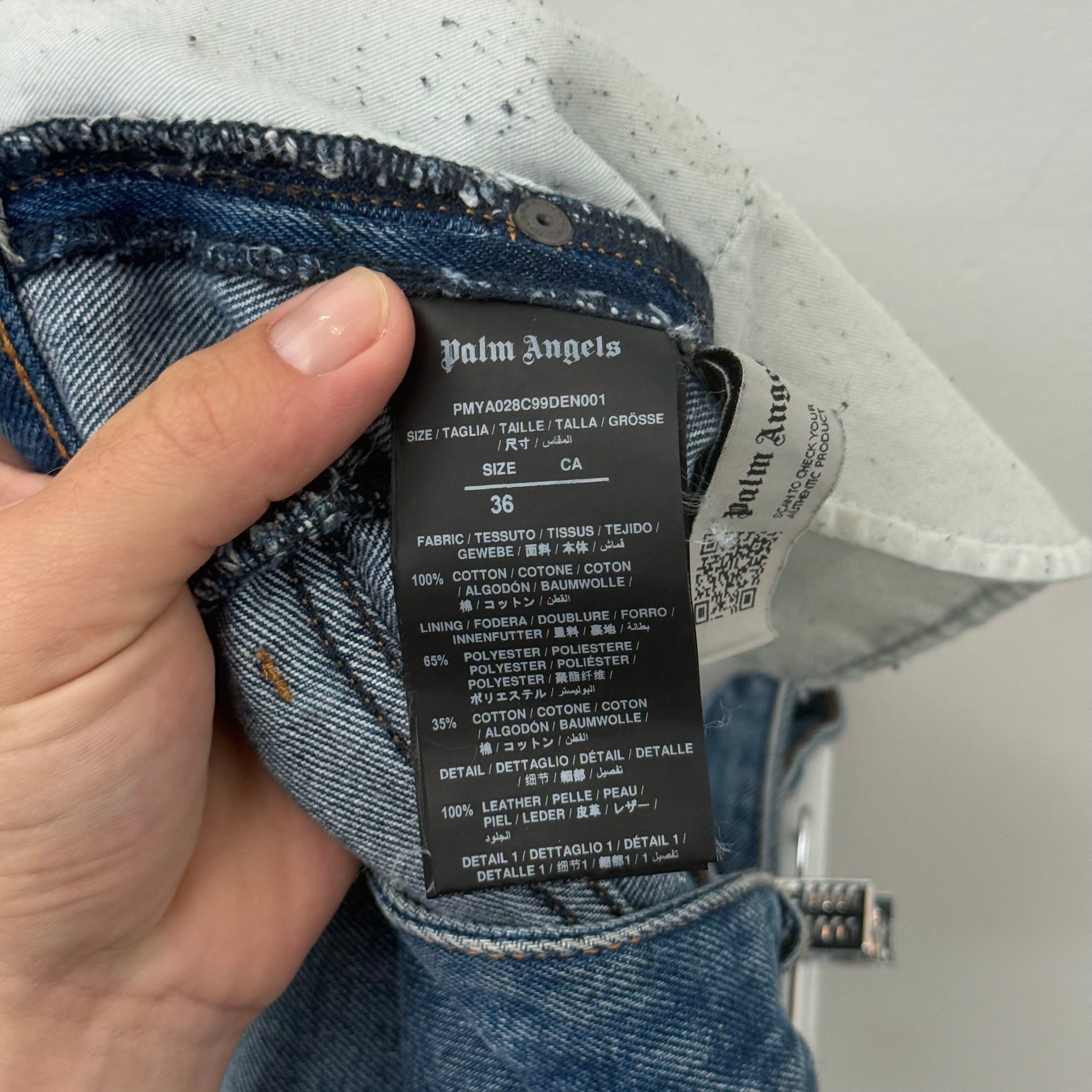 Palm Angels Palm Angels Track Denim Jeans - Size 36 Size US 36 / EU 52 - 5 Thumbnail