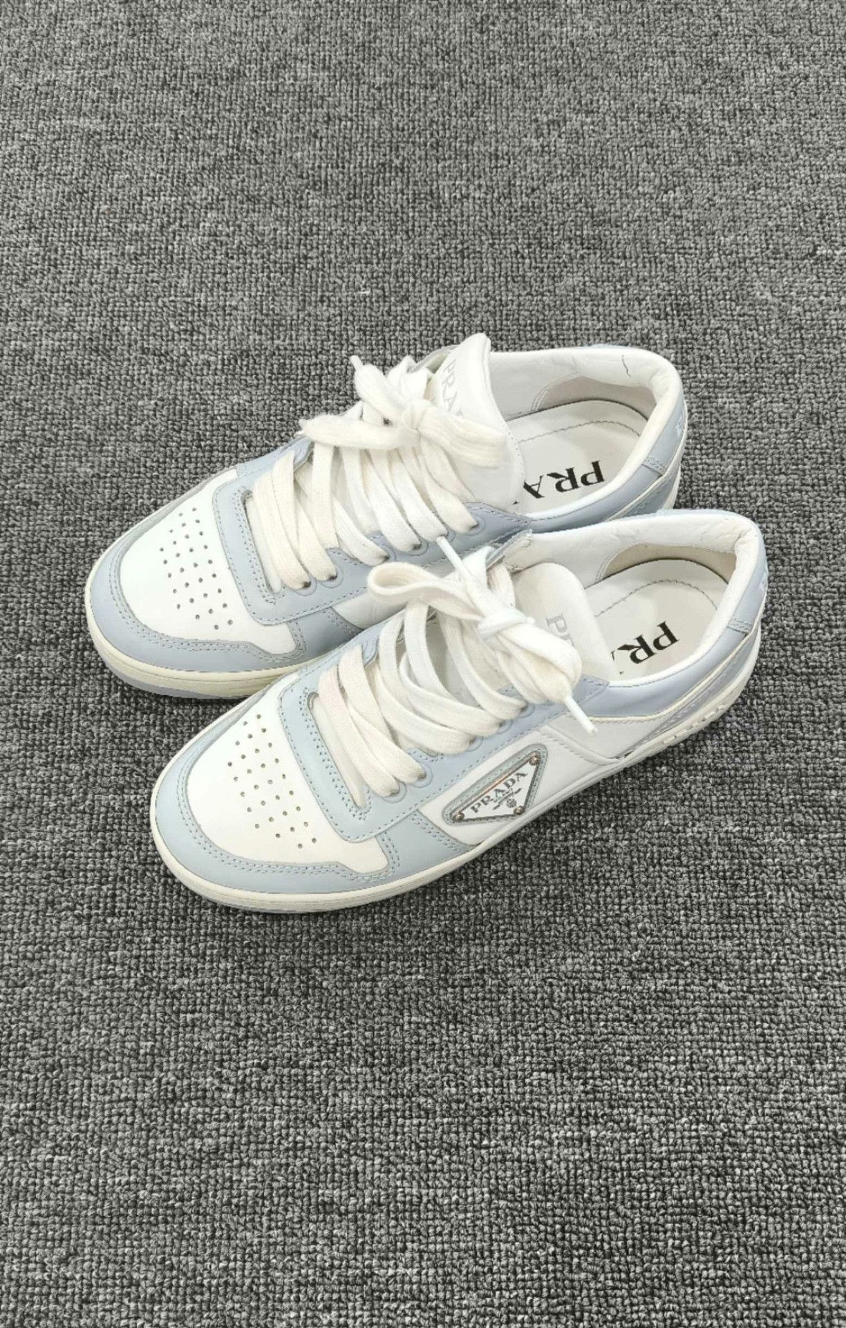 Prada Prada Down Blue Lowtop Sneakers us_5-5 Women Size US 5.5 / IT 35.5 - 1 Thumbnail